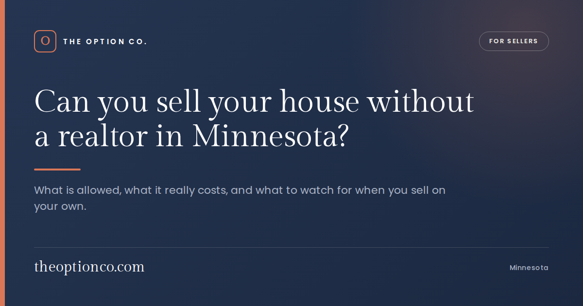 Can You Sell Your House Without a Realtor in Minnesota? What to Know.