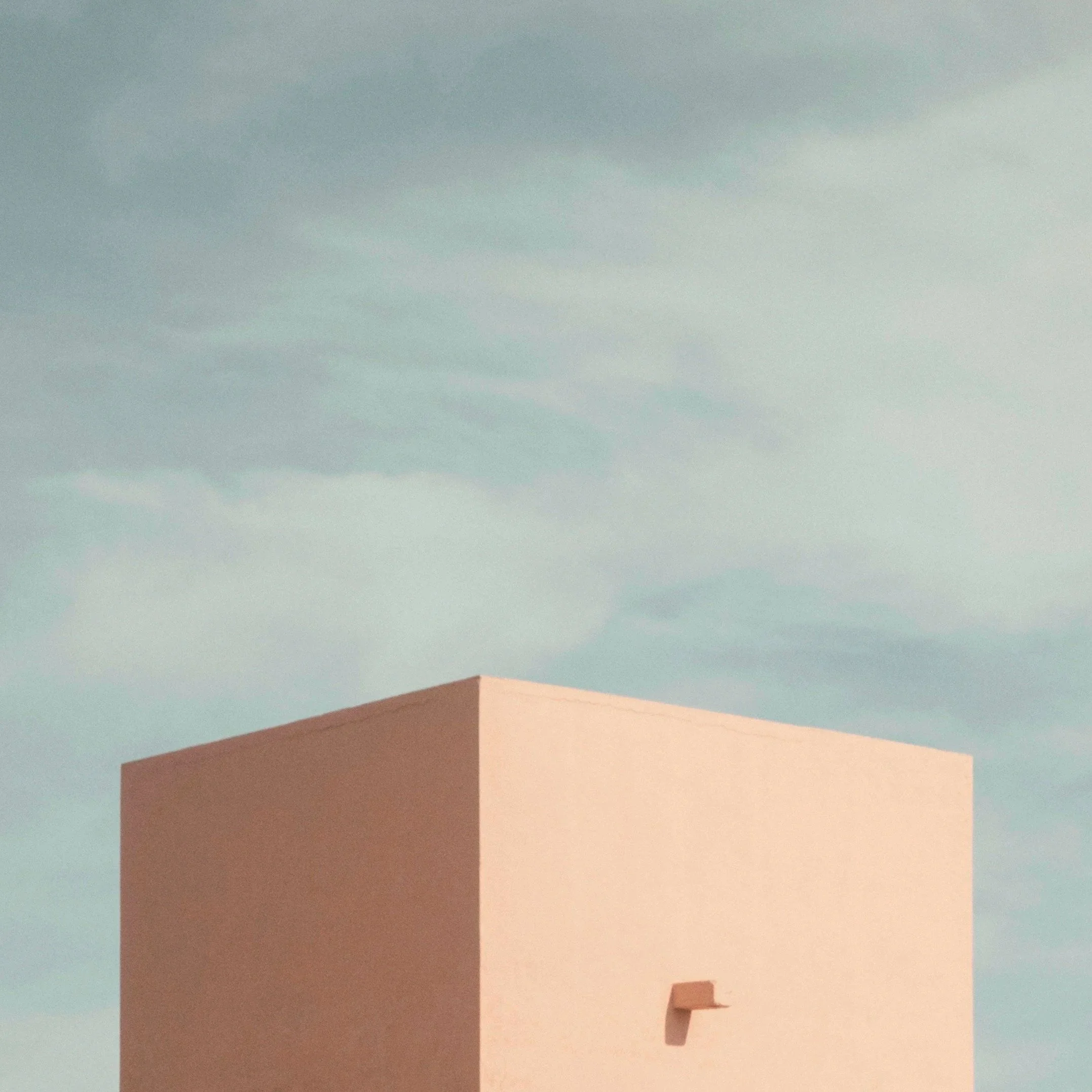 Link pink building on blue sky