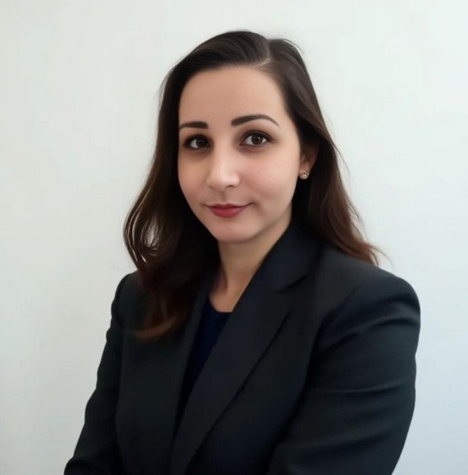 photo of female emdr therapist in black suit jacket