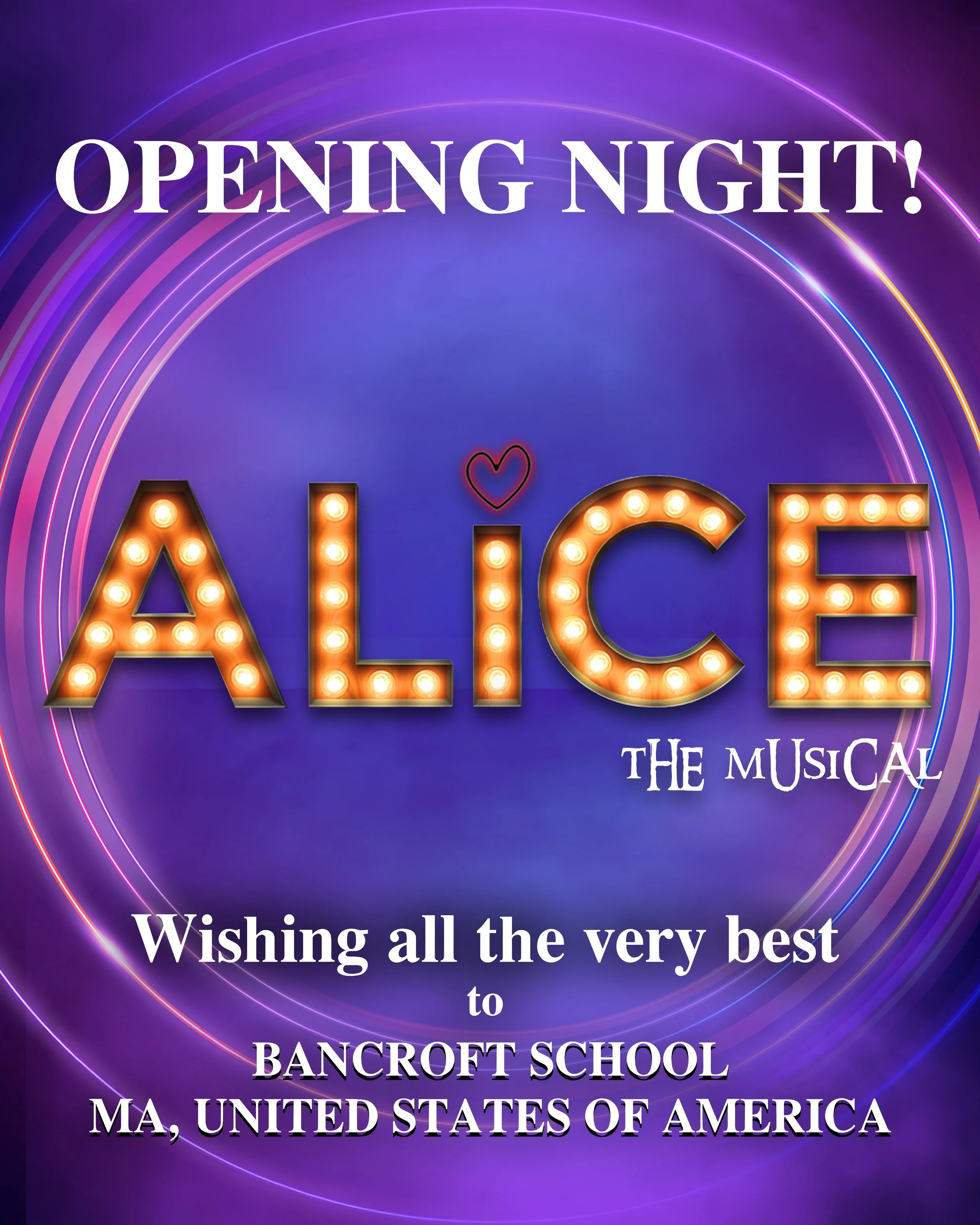 Alice The Musical opens in Massachusetts