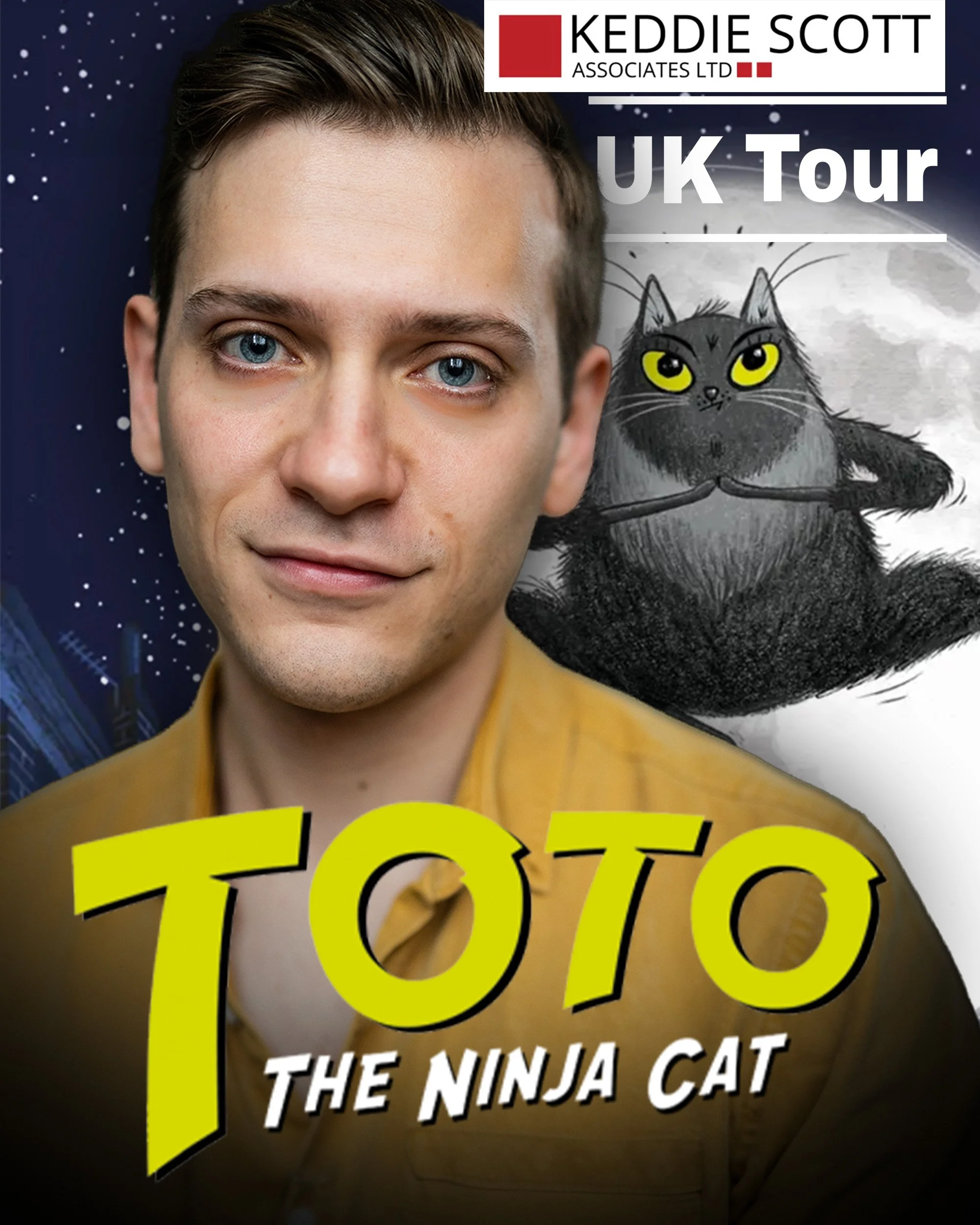 Vinnie Monachello joins the UK tour of Toto the Ninja Cat and the Great Snake Escape