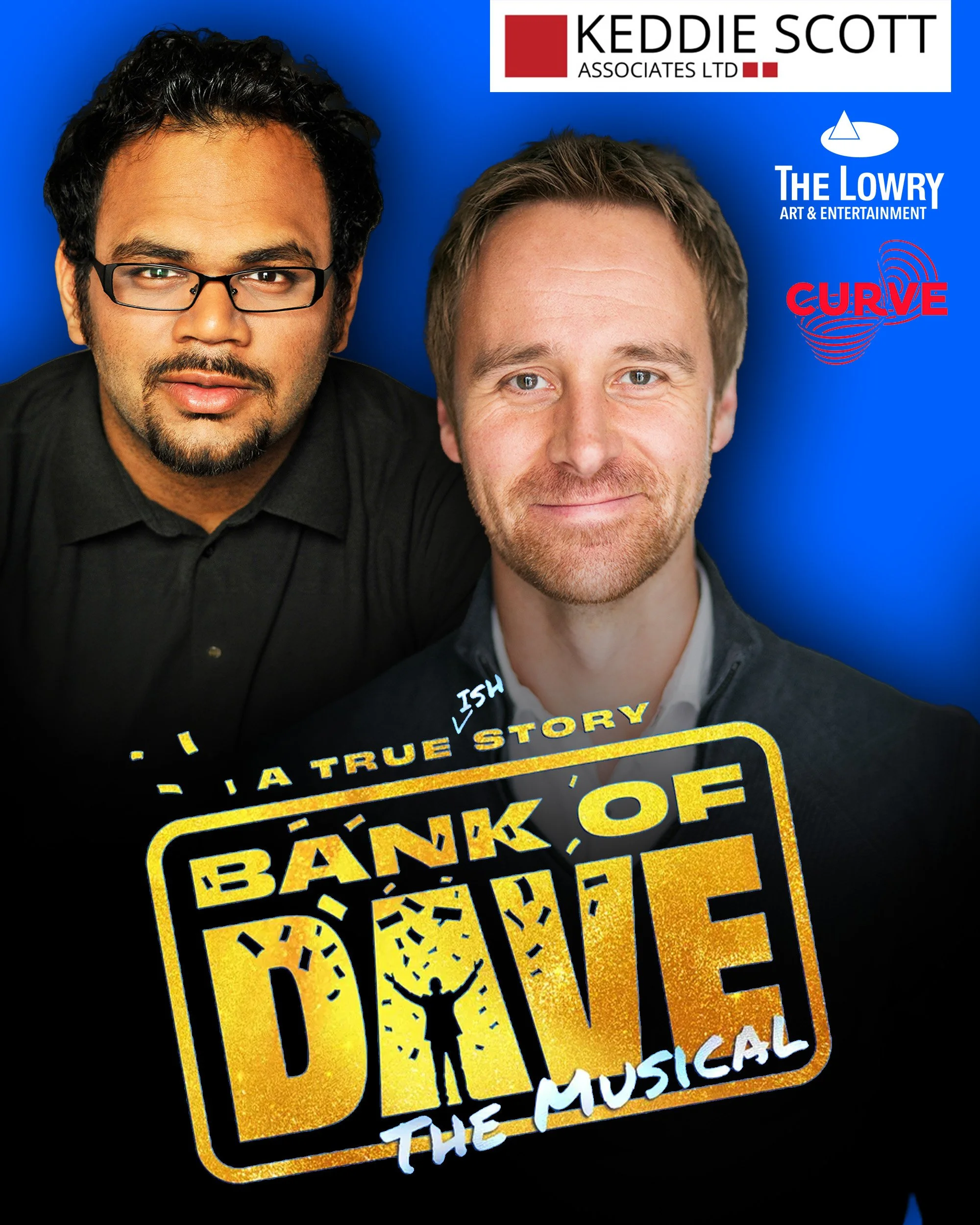 Mark Peachey and Minal Patel to star in the world premiere of Bank of Dave: The Musical