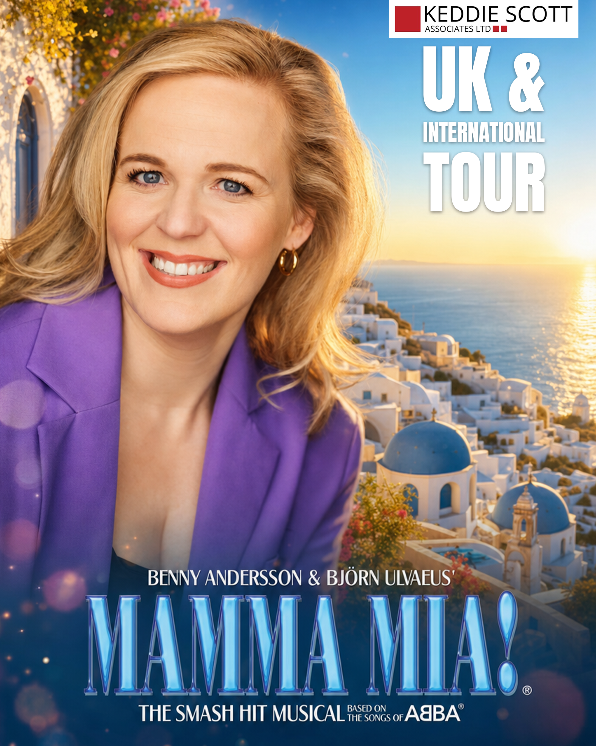 Rachel Oates continues in the UK and international tour of Mamma Mia!
