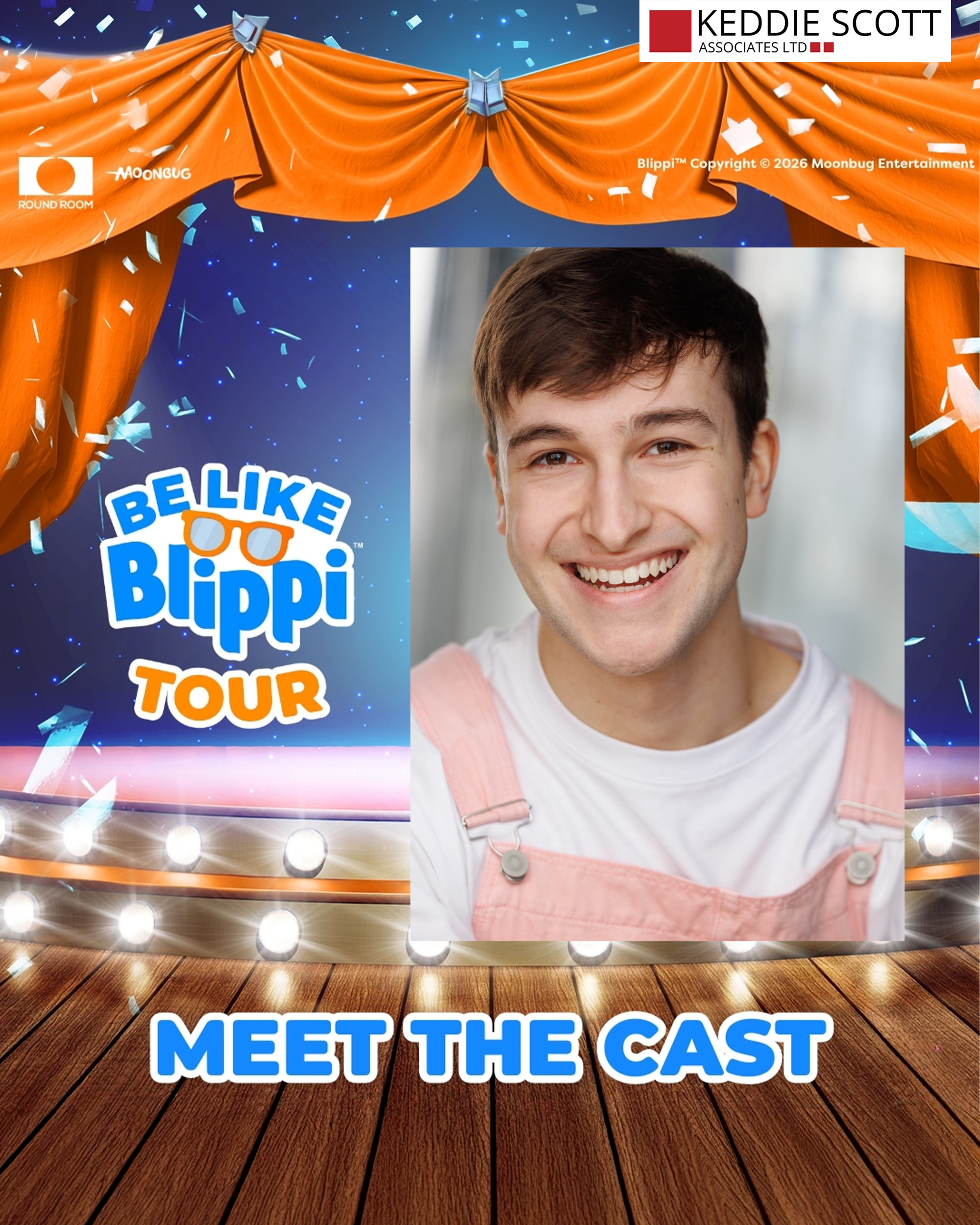 Aaron Hannah joins the cast of the Be Like Blippi Tour as Ensemble and Cover Blippi