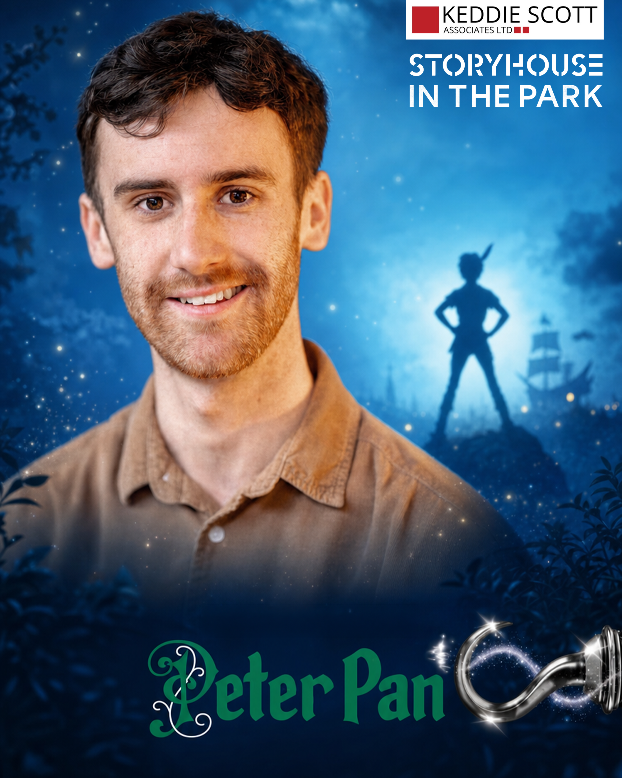 Thom Hallows takes flight as Peter Pan at Storyhouse's Grosvenor Park
