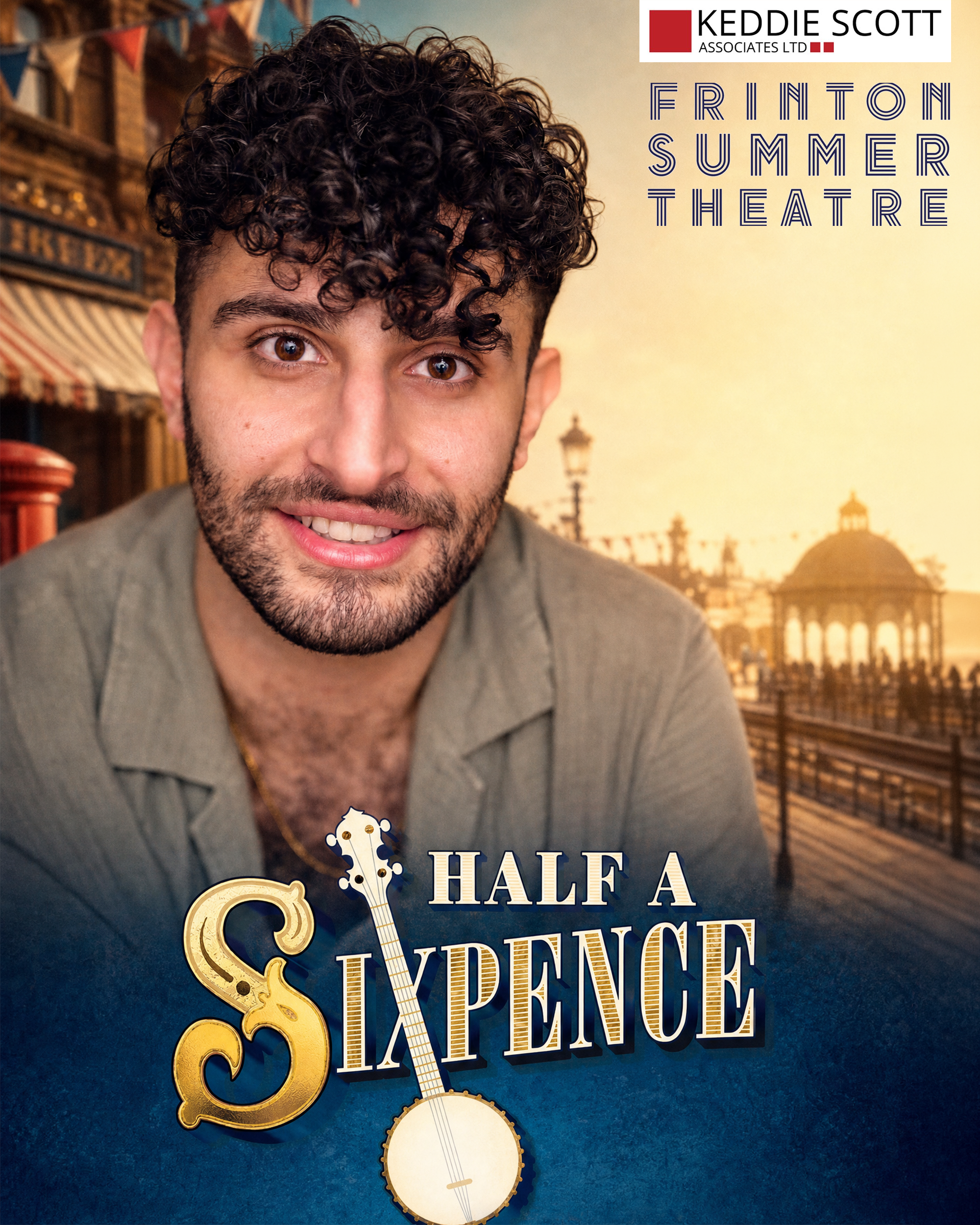 Alex Aram joins Half a Sixpence at Frinton Summer Theatre as Carshot and Others