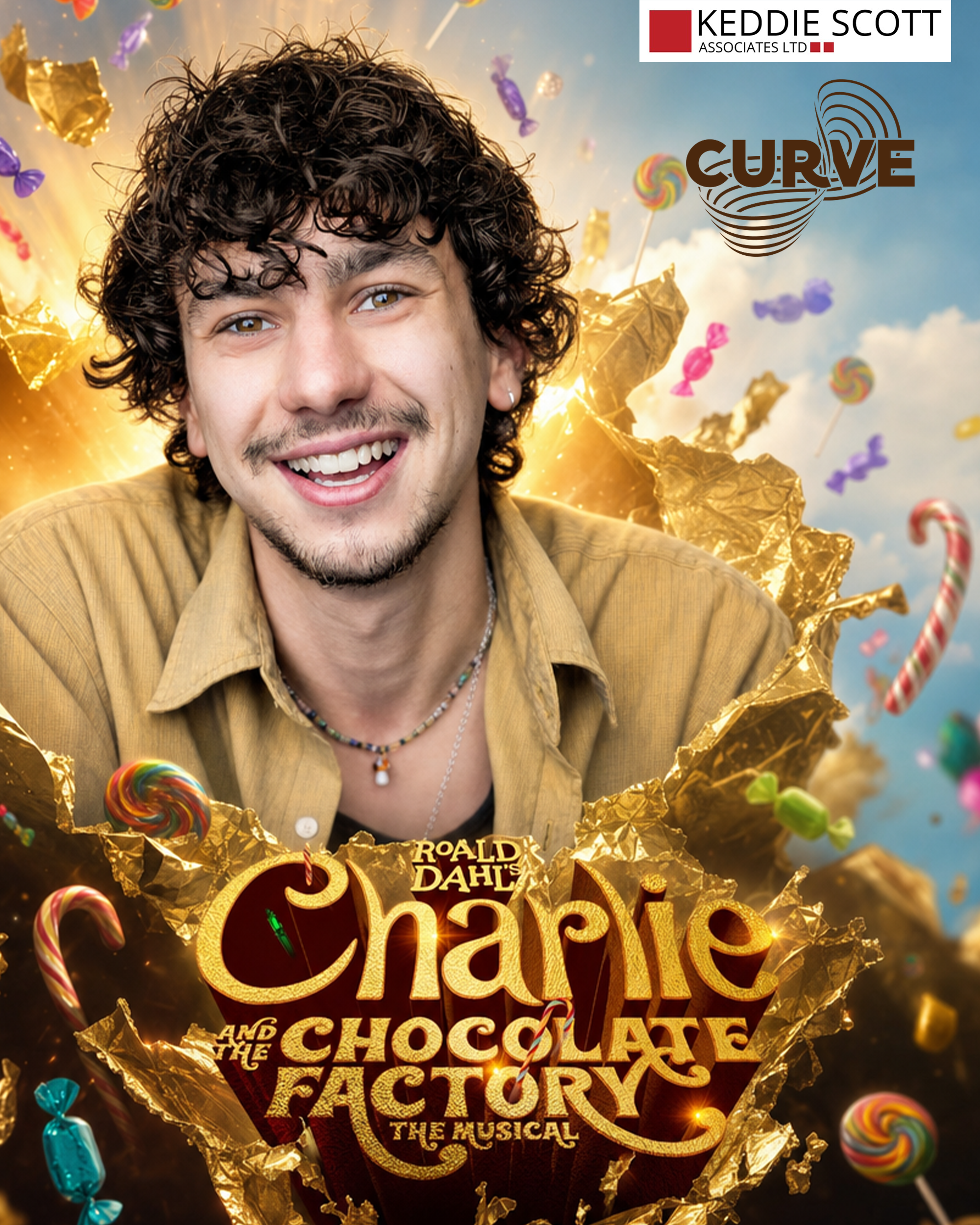 Billy Medlin joins the cast of Charlie and the Chocolate Factory at Curve