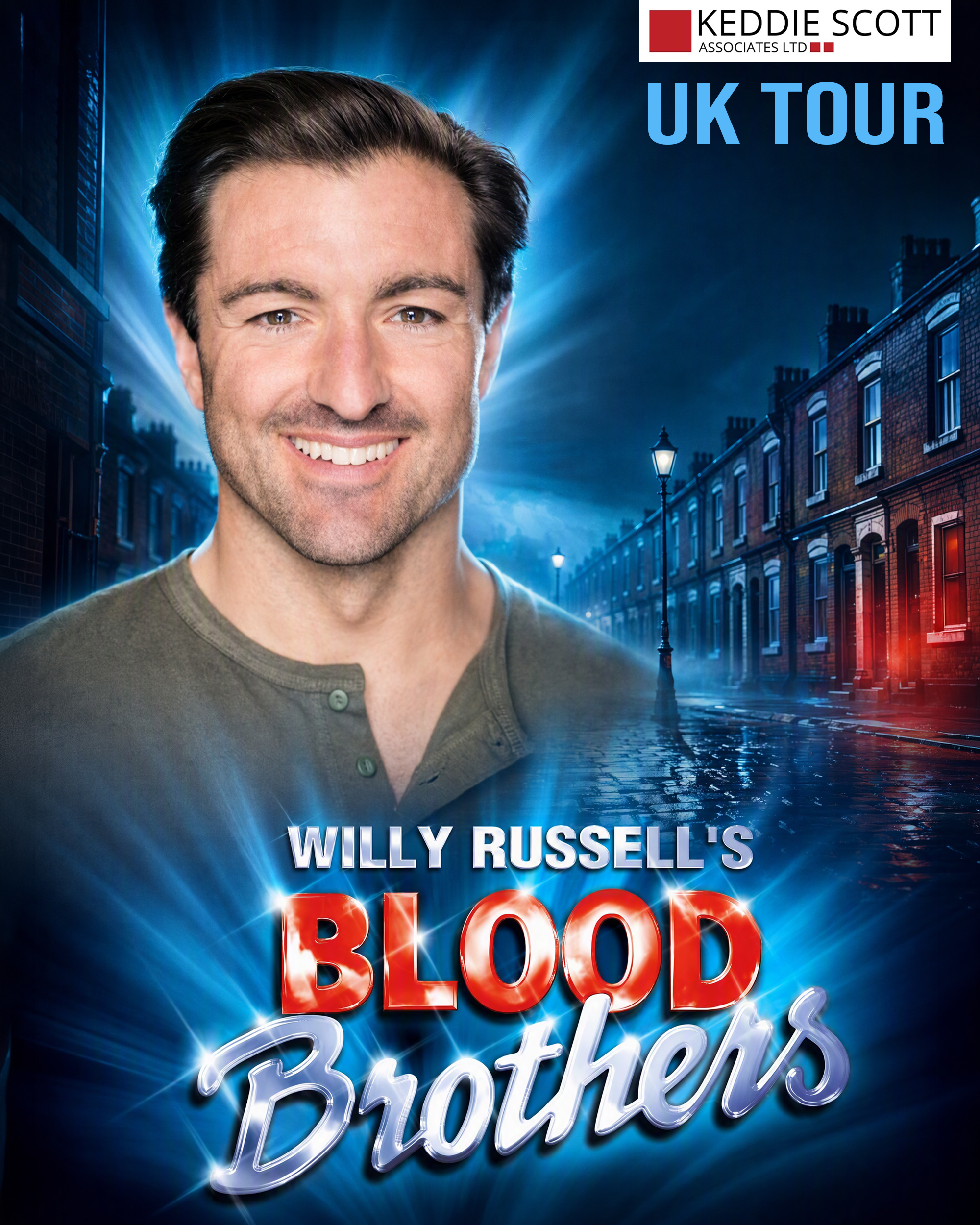 Richard Munday continues as the Narrator in the UK Tour of Blood Brothers