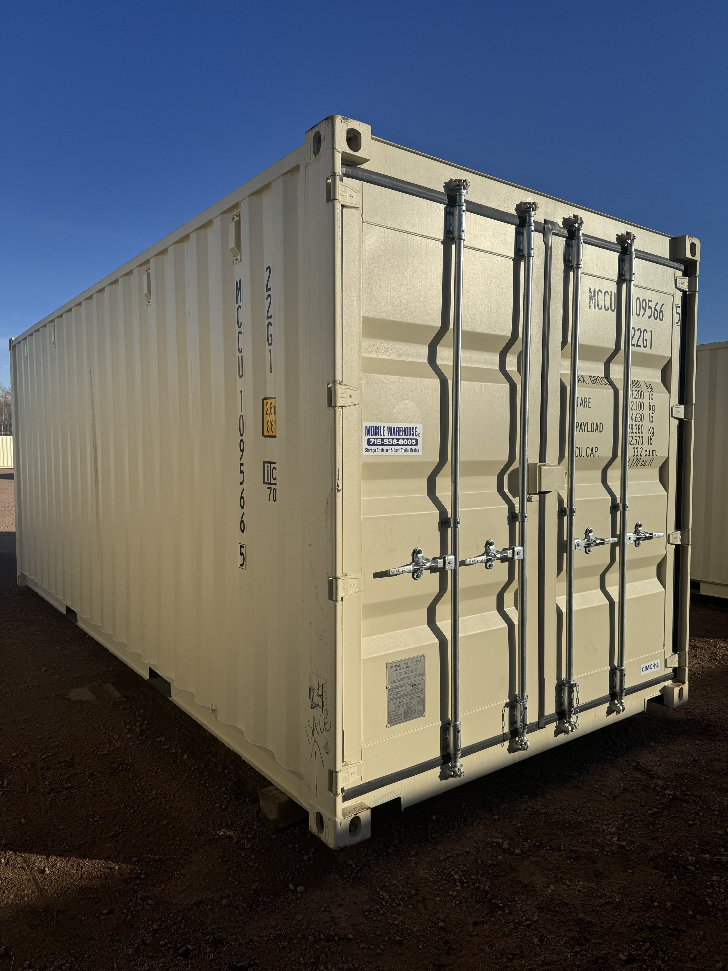 20' Shipping Container Rental