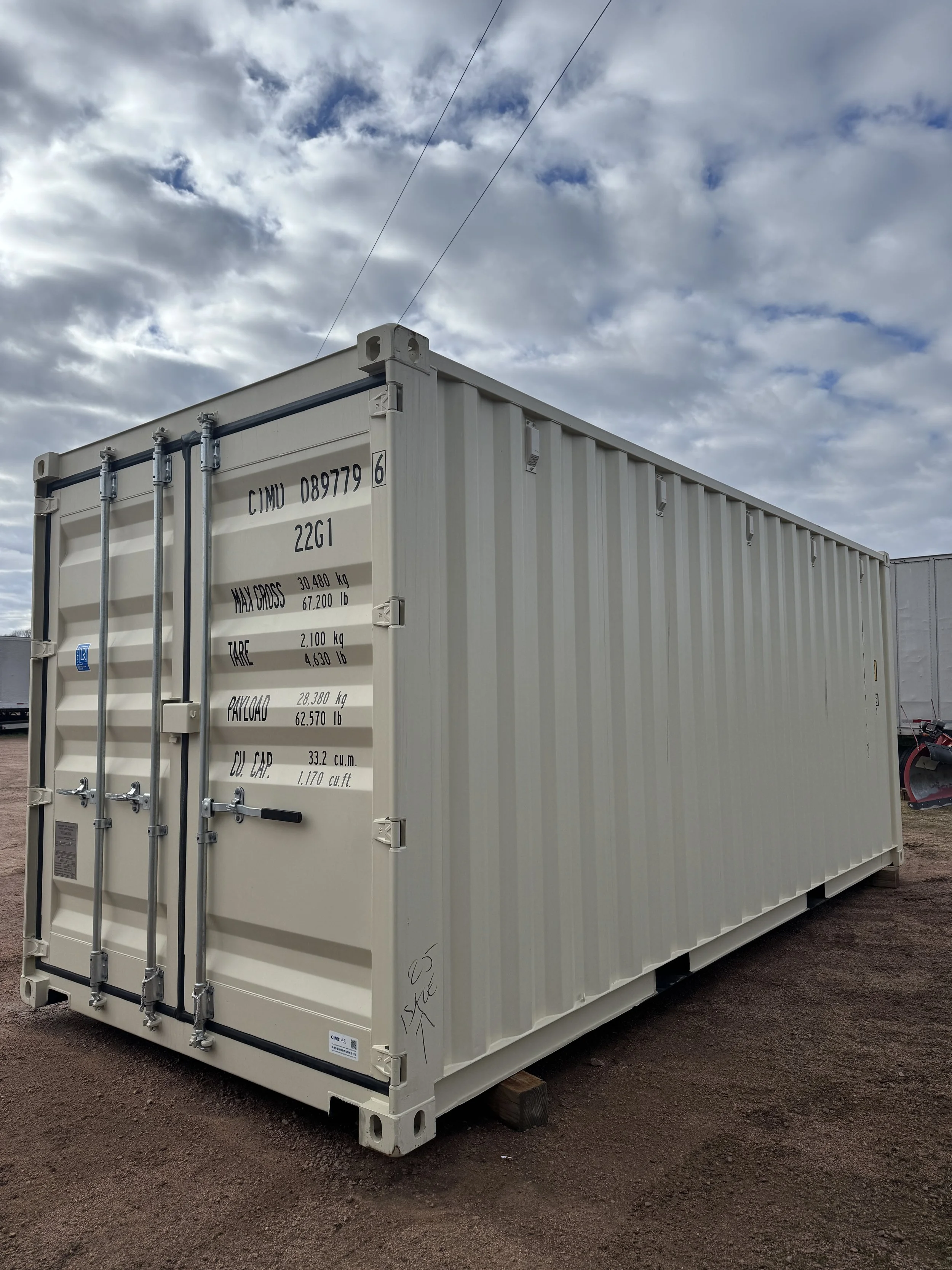 20' New/One Trip Shipping Container- Tan