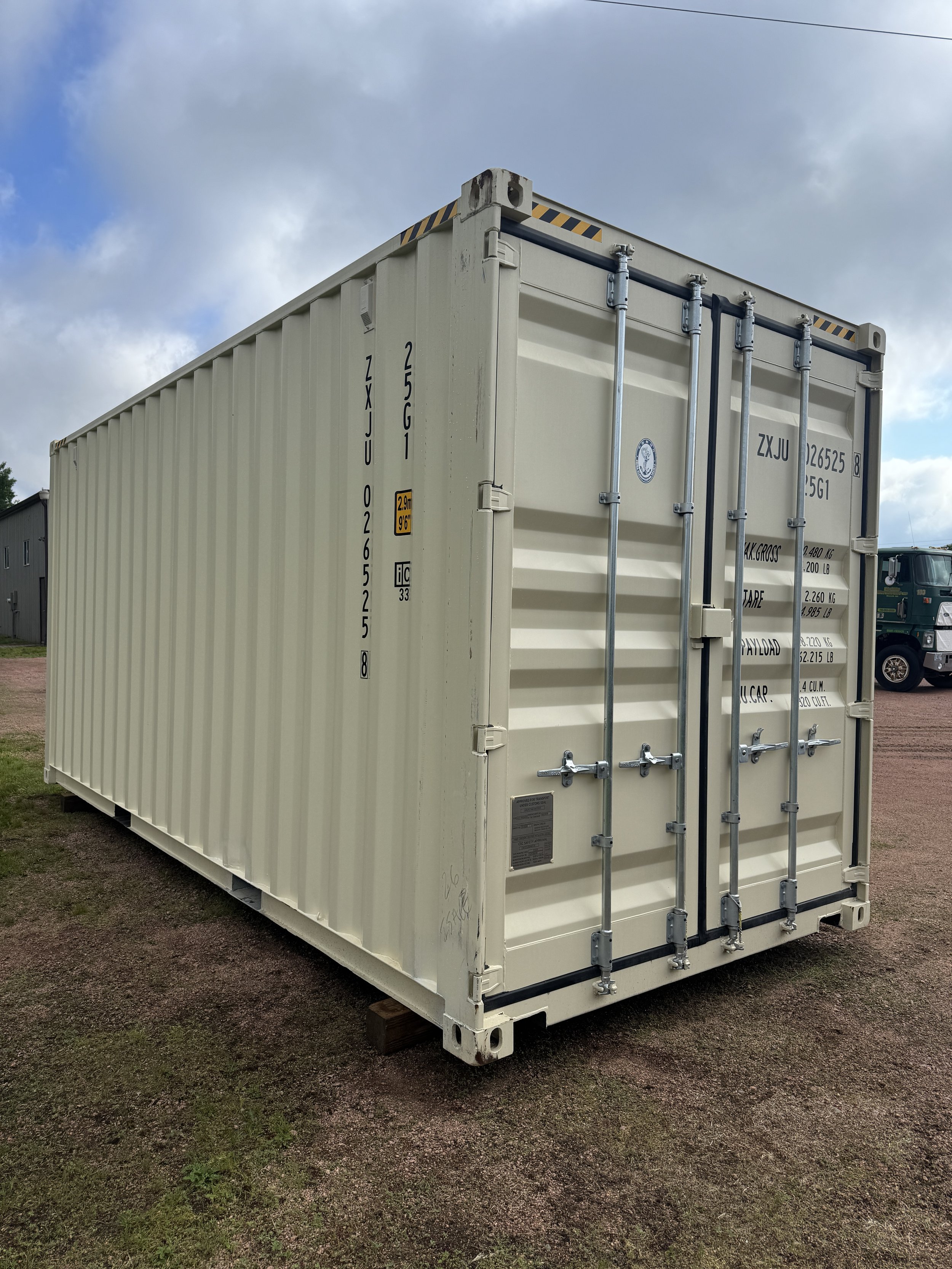 20' New/One Trip High Cube Shipping Container- Tan
