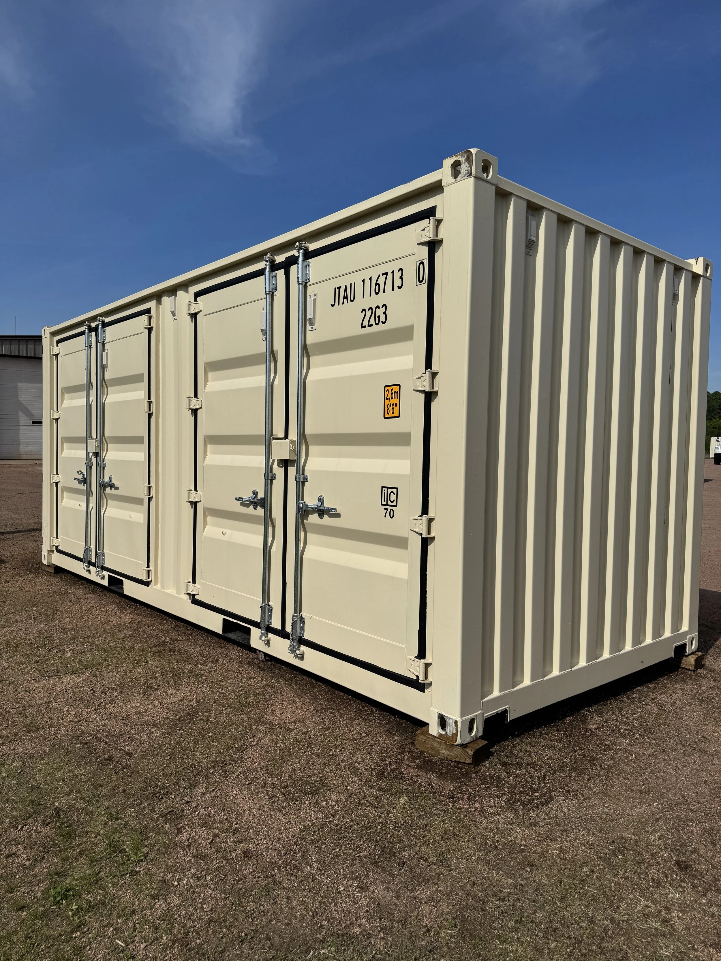 20' New/One Trip Shipping Container w/ 2 Side Doors