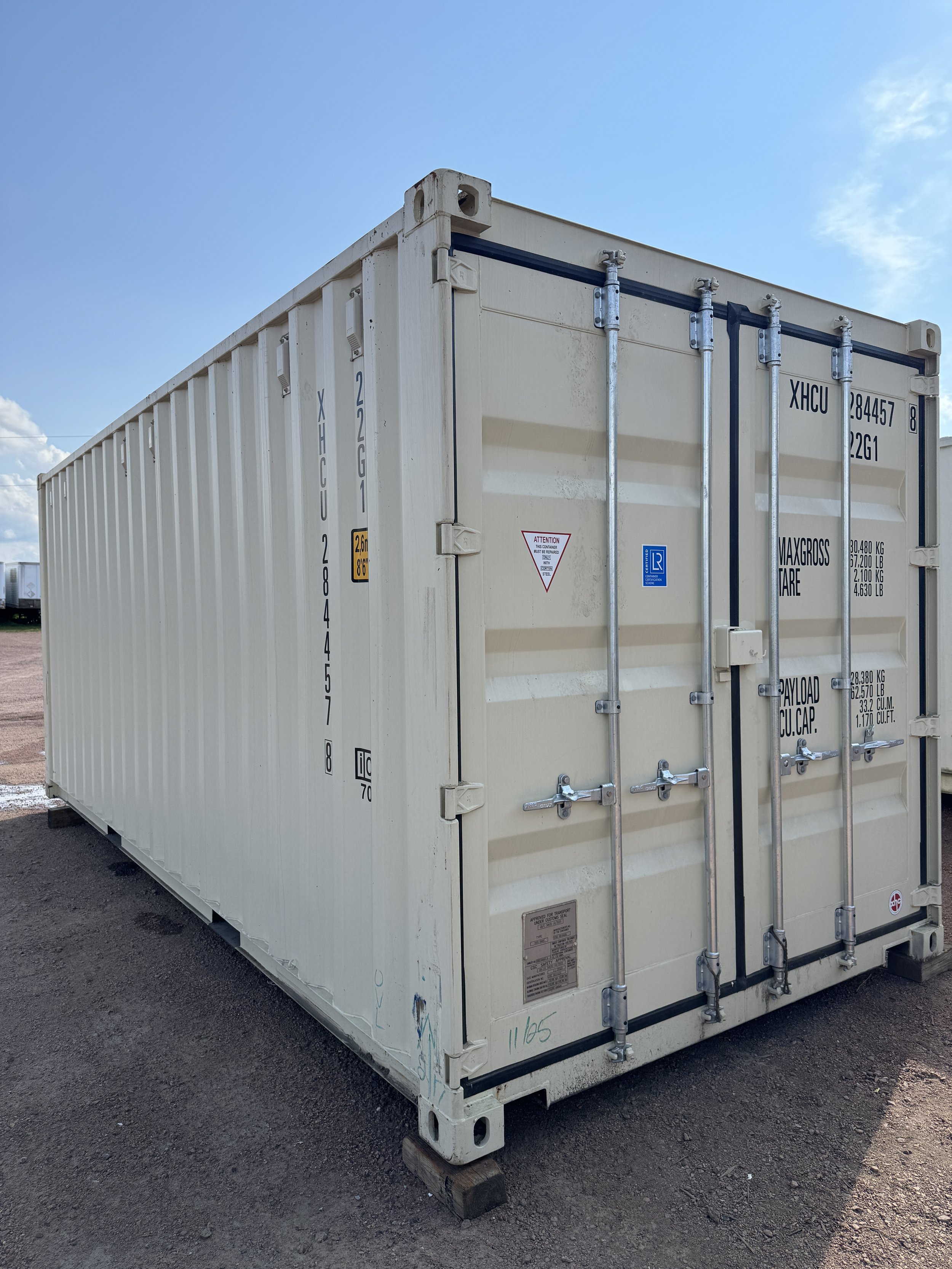 20' New/One Trip Shipping Container- Tan