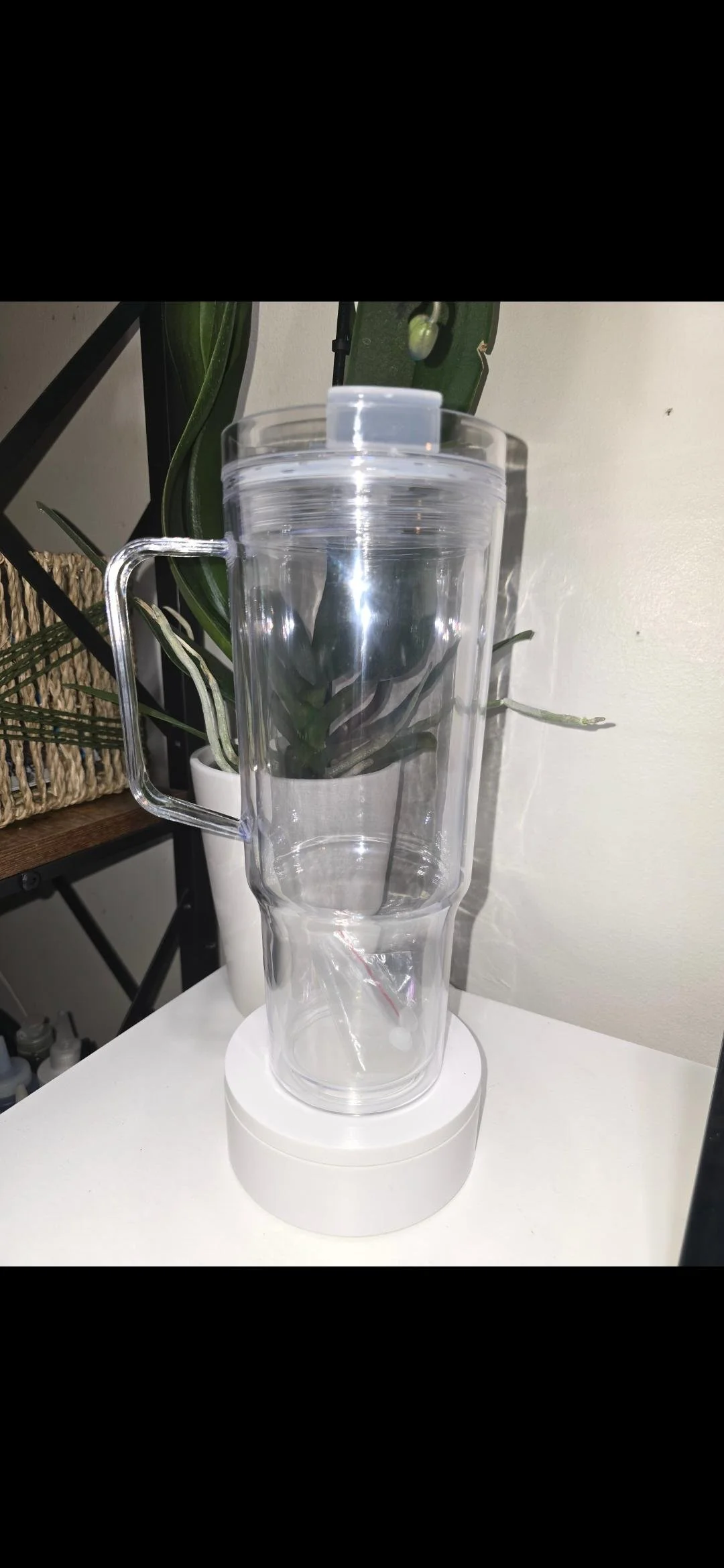 40oz Acrylic Snow Globe Tumbler