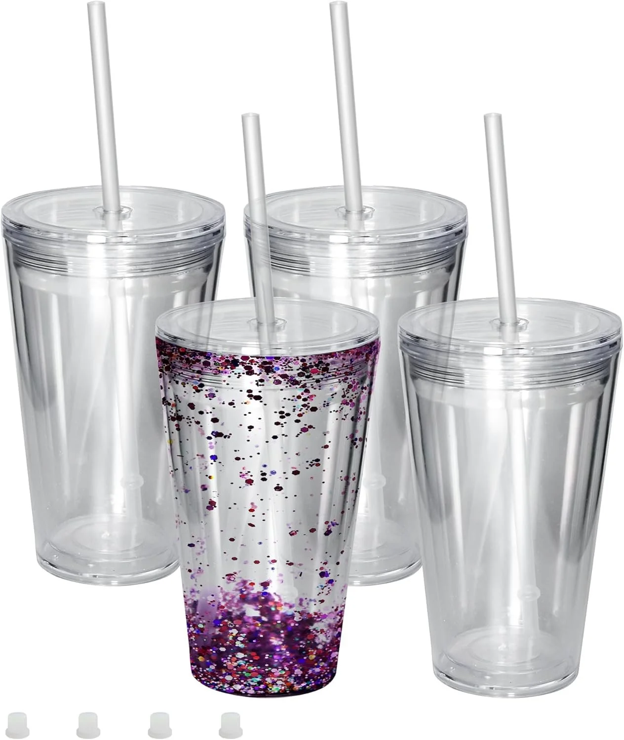 16oz tapered acrylic snowglobe