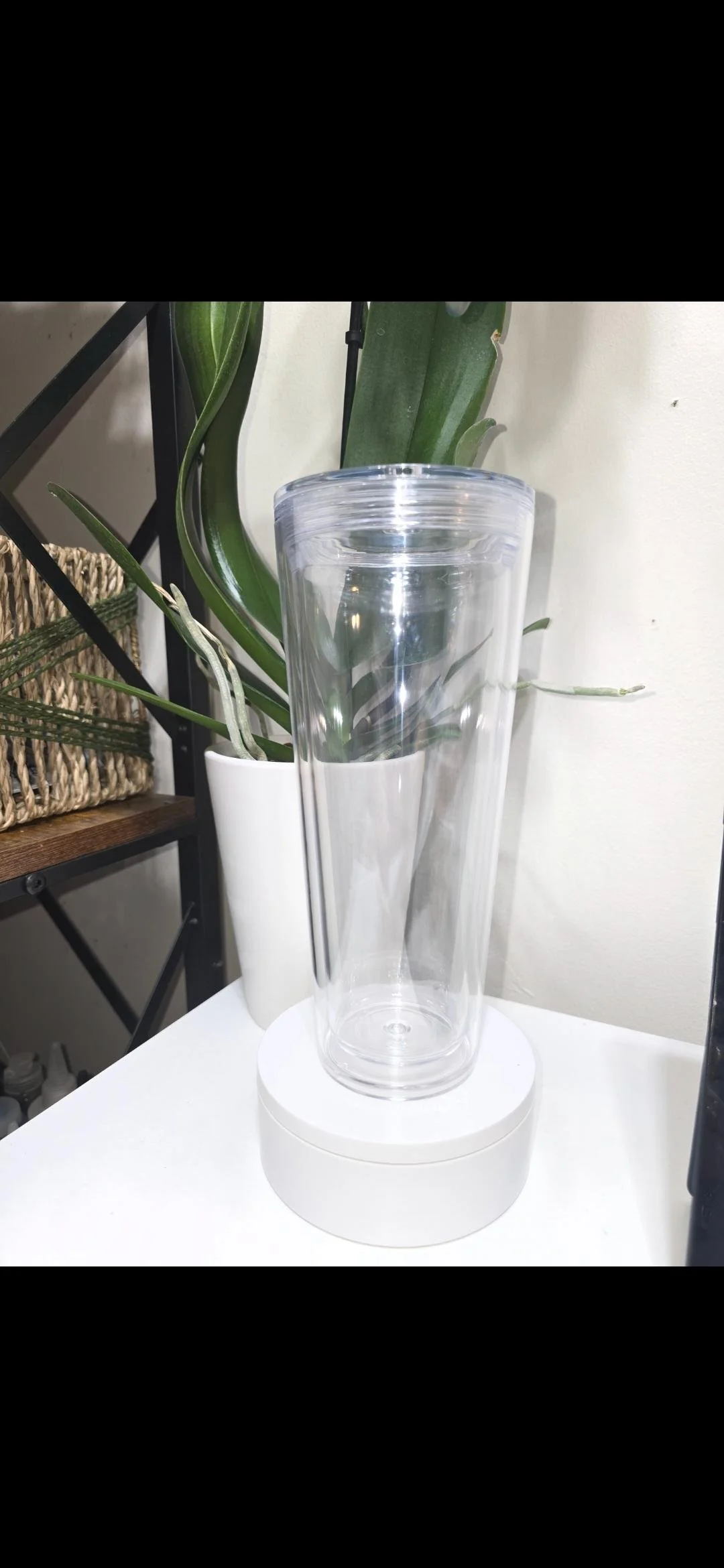 24oz Acrylic Snow Globe Tumbler