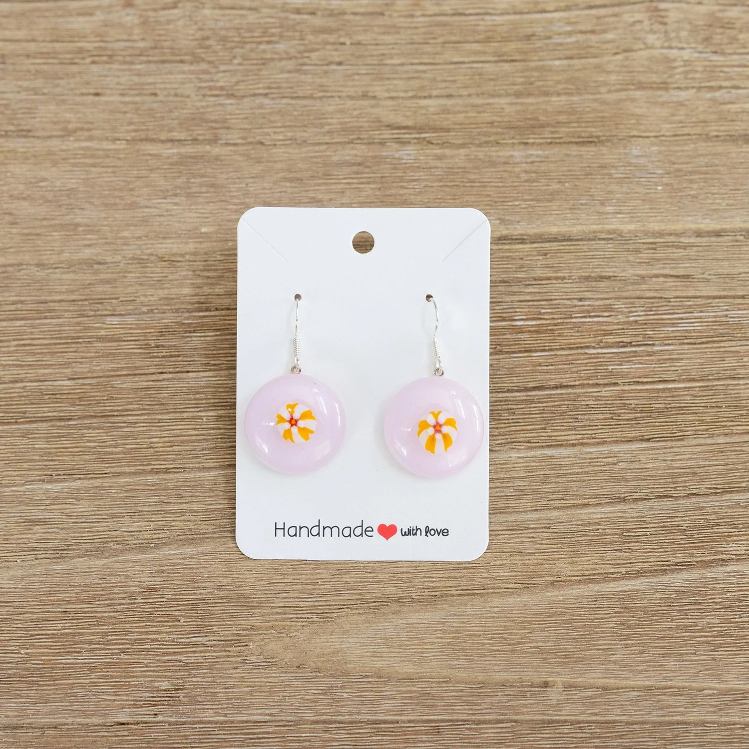 glass earrings