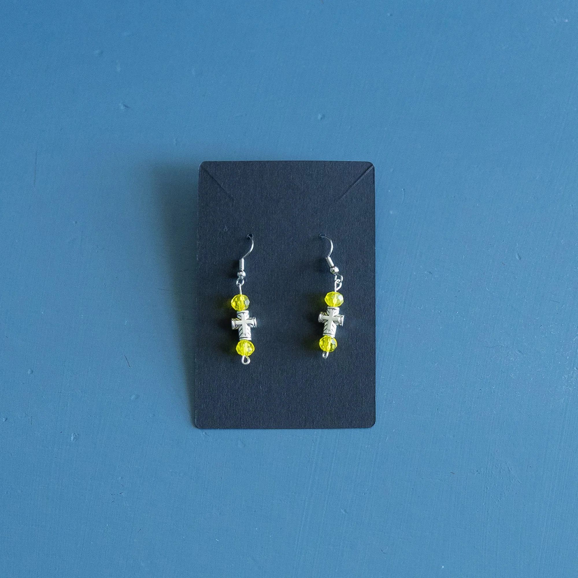 Cross Earrings - Yellow.jpg