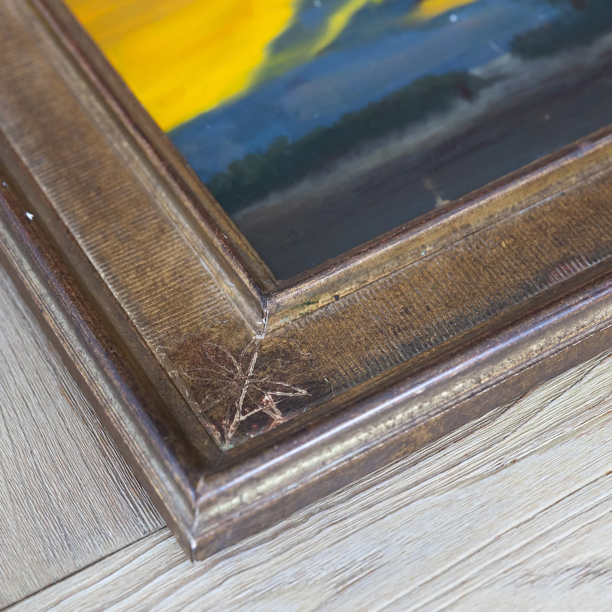 Golden Sunset 2 with Antique Delfino Frame b.jpg