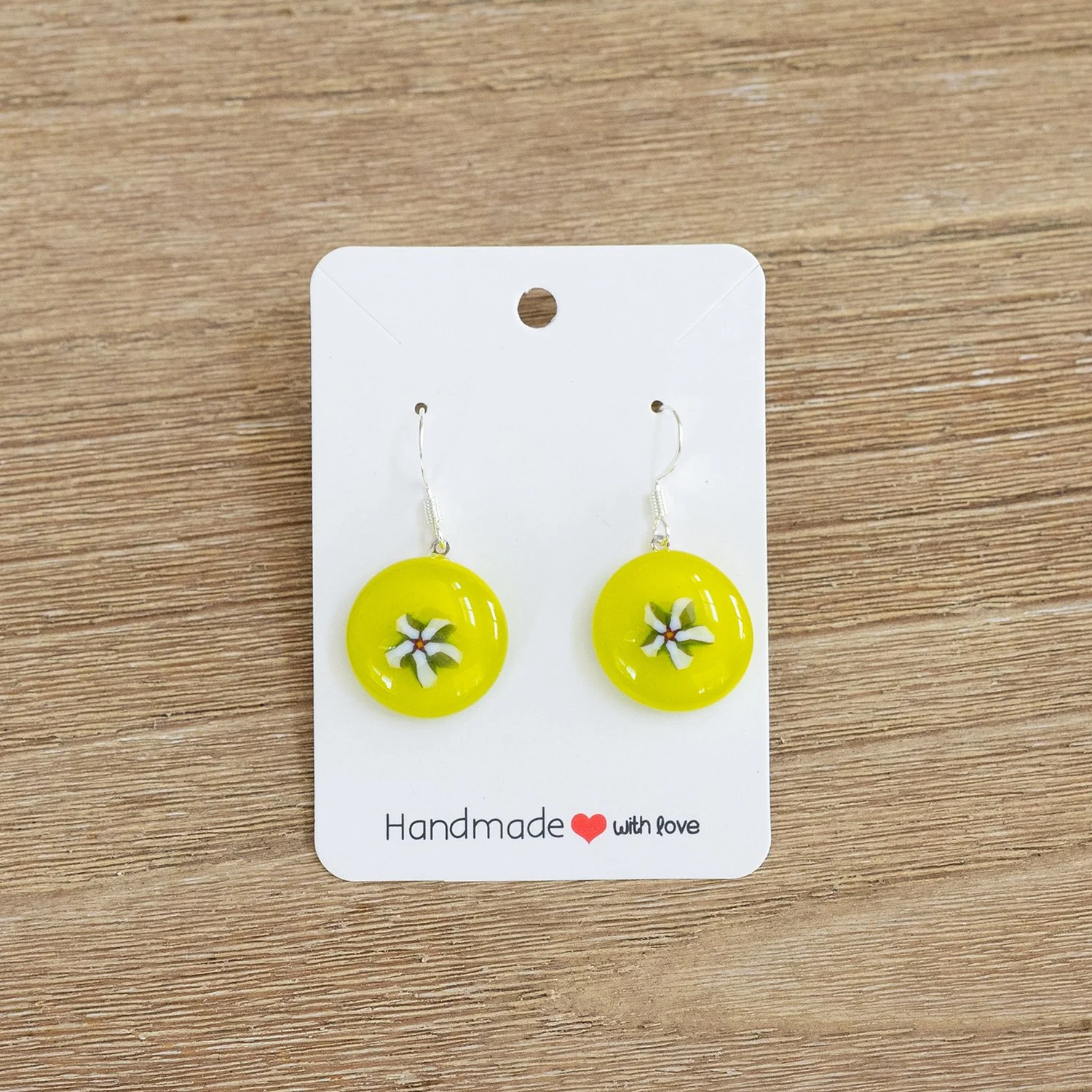 glass earrings