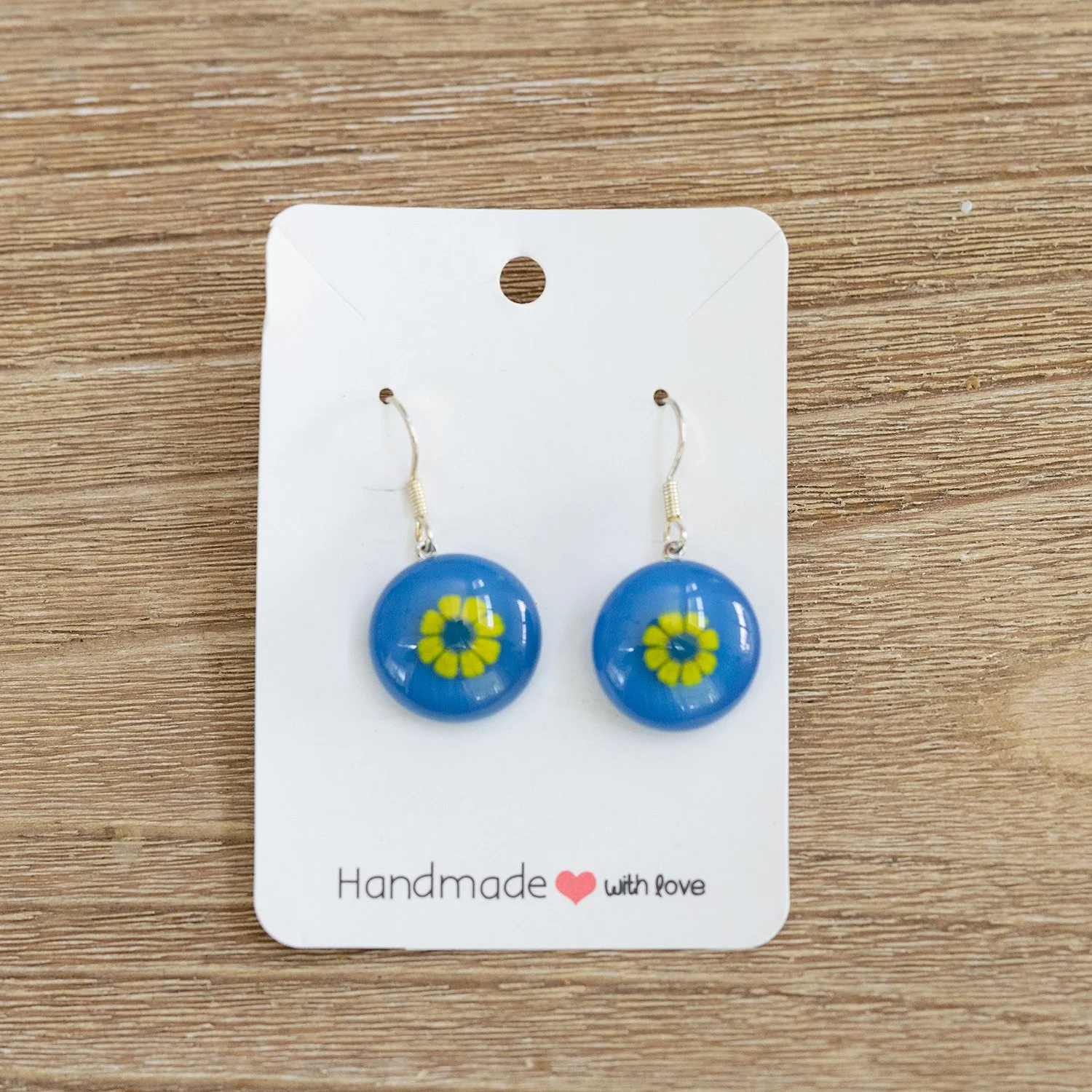 glass earrings