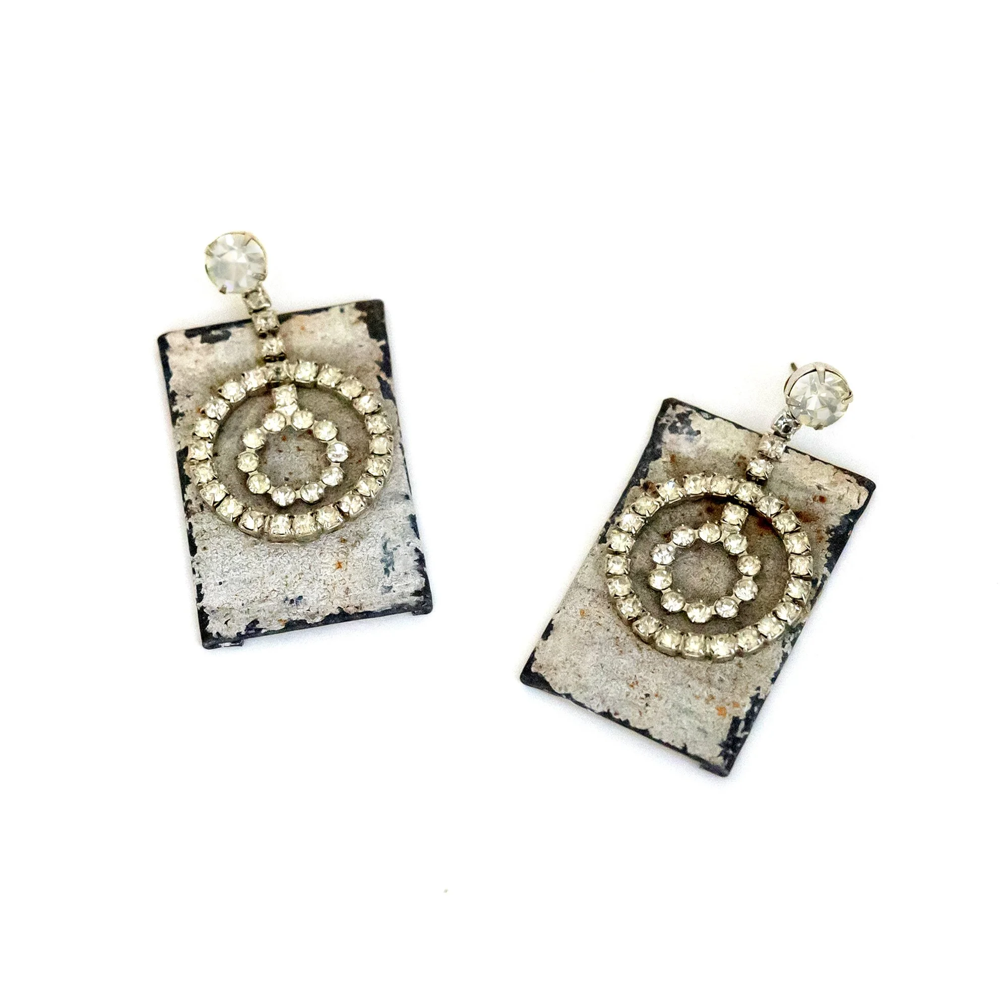 Double Circle Bling earrings