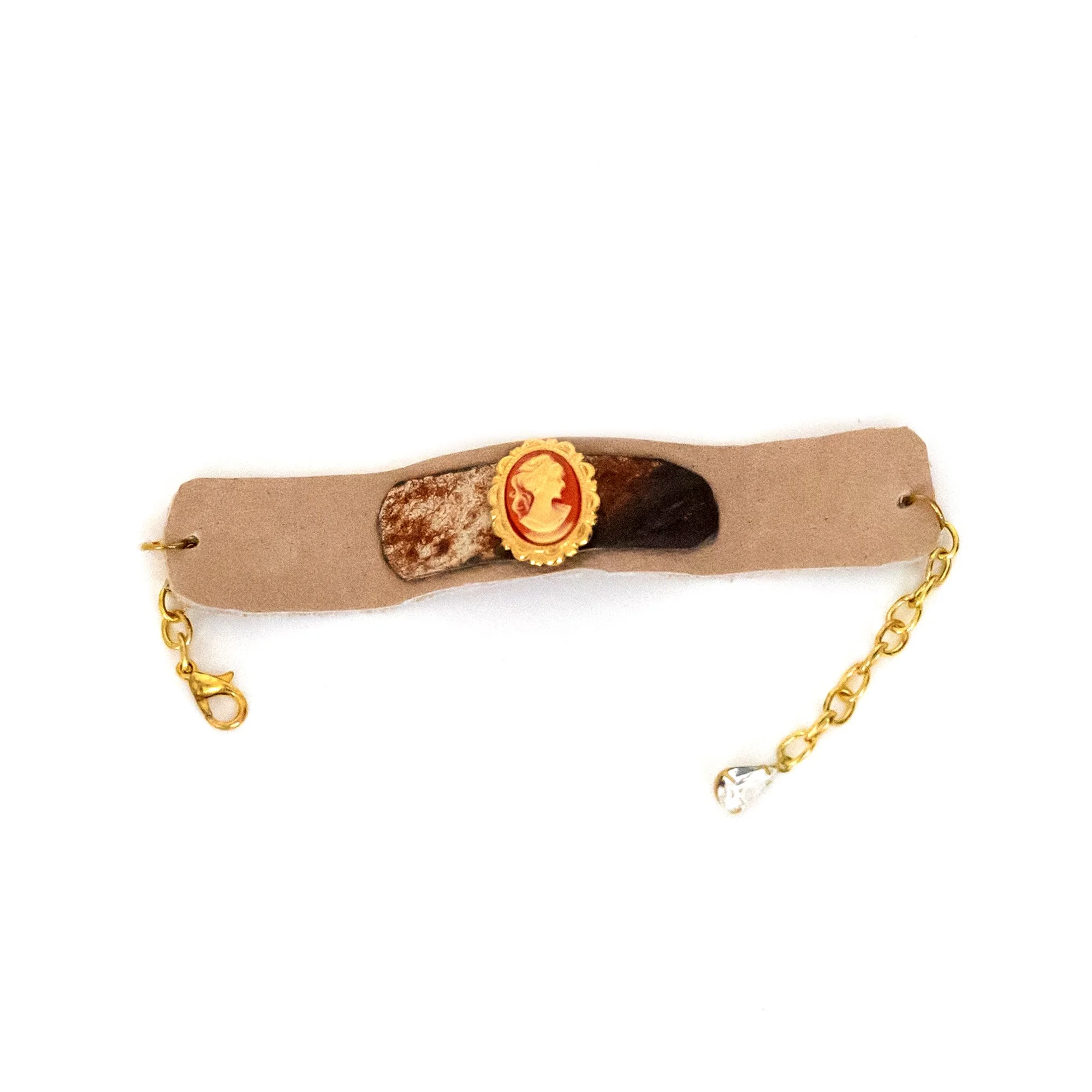 Leather Embellished Bracelet