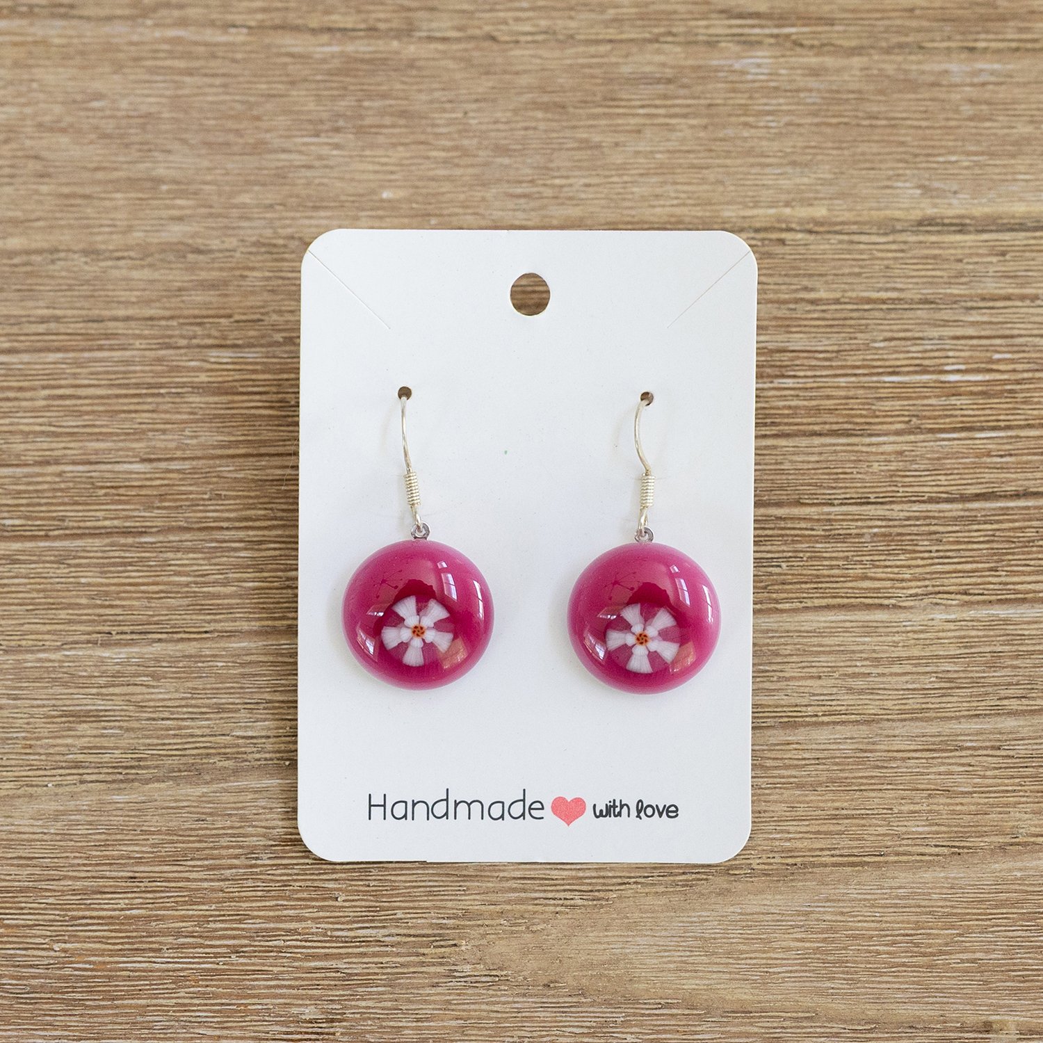 glass earrings