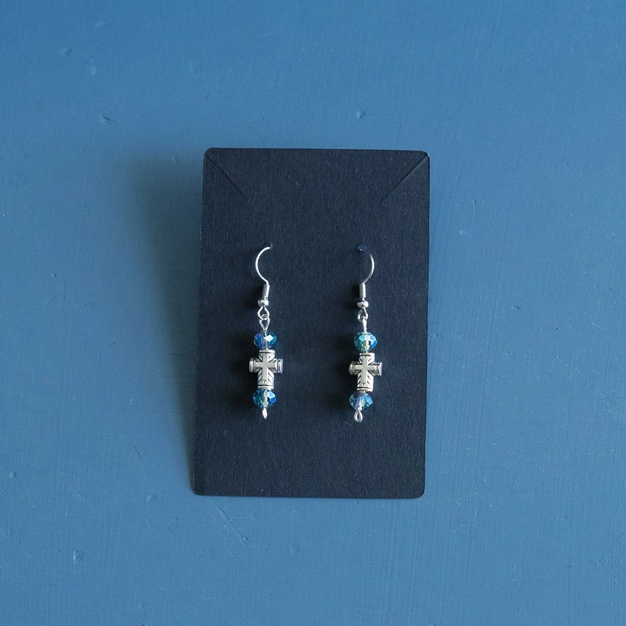Cross Earrings - Blue.jpg