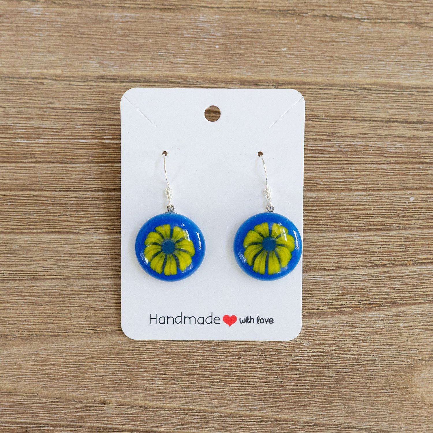 glass earrings
