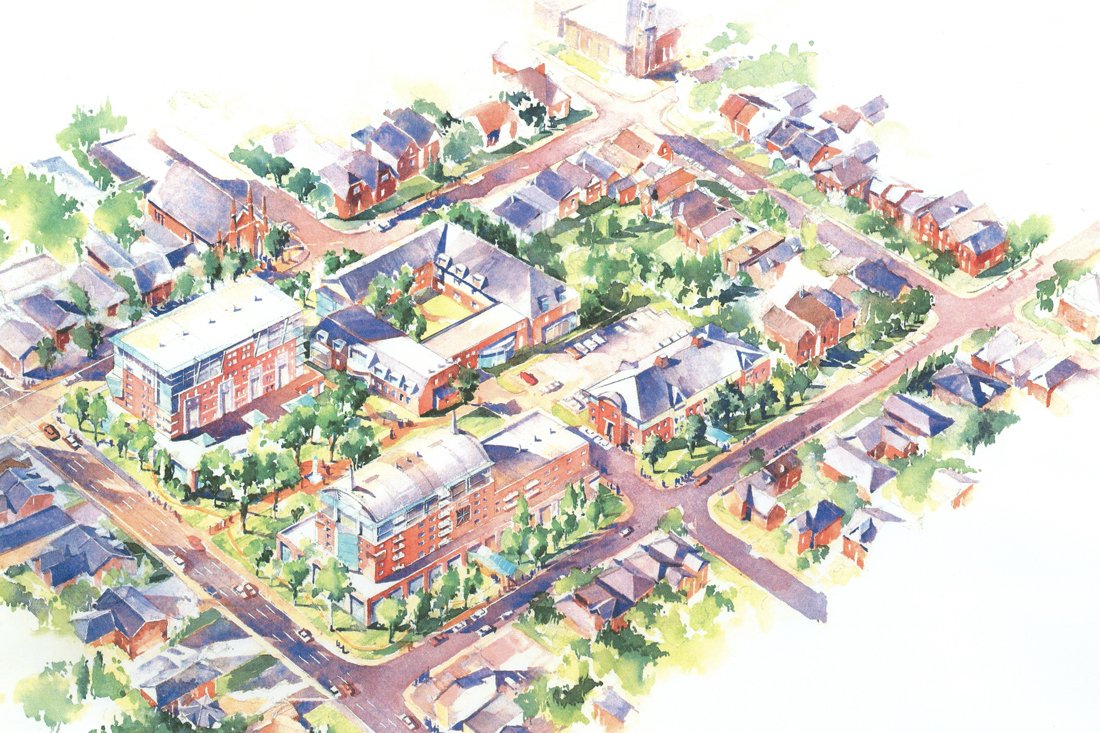 Good Shepherd building sketches