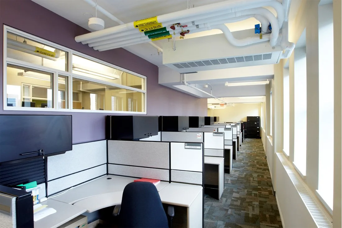 Office area in the Lister Building