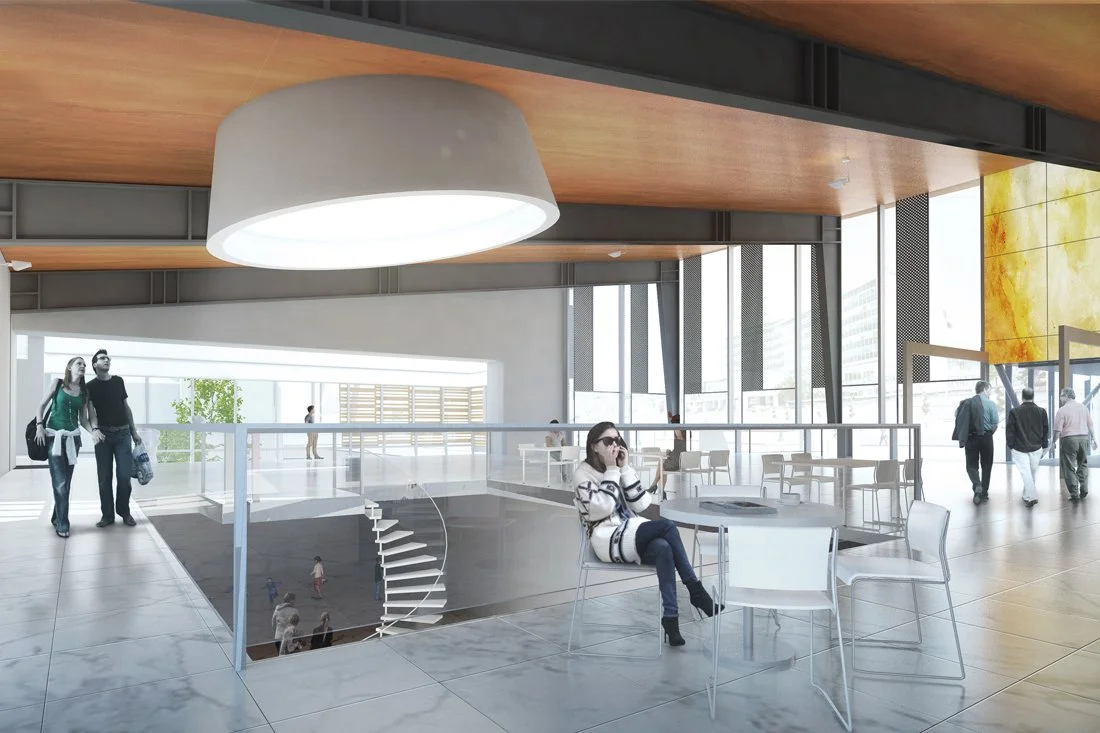 Art Gallery of Hamilton design concept - inside the gallery