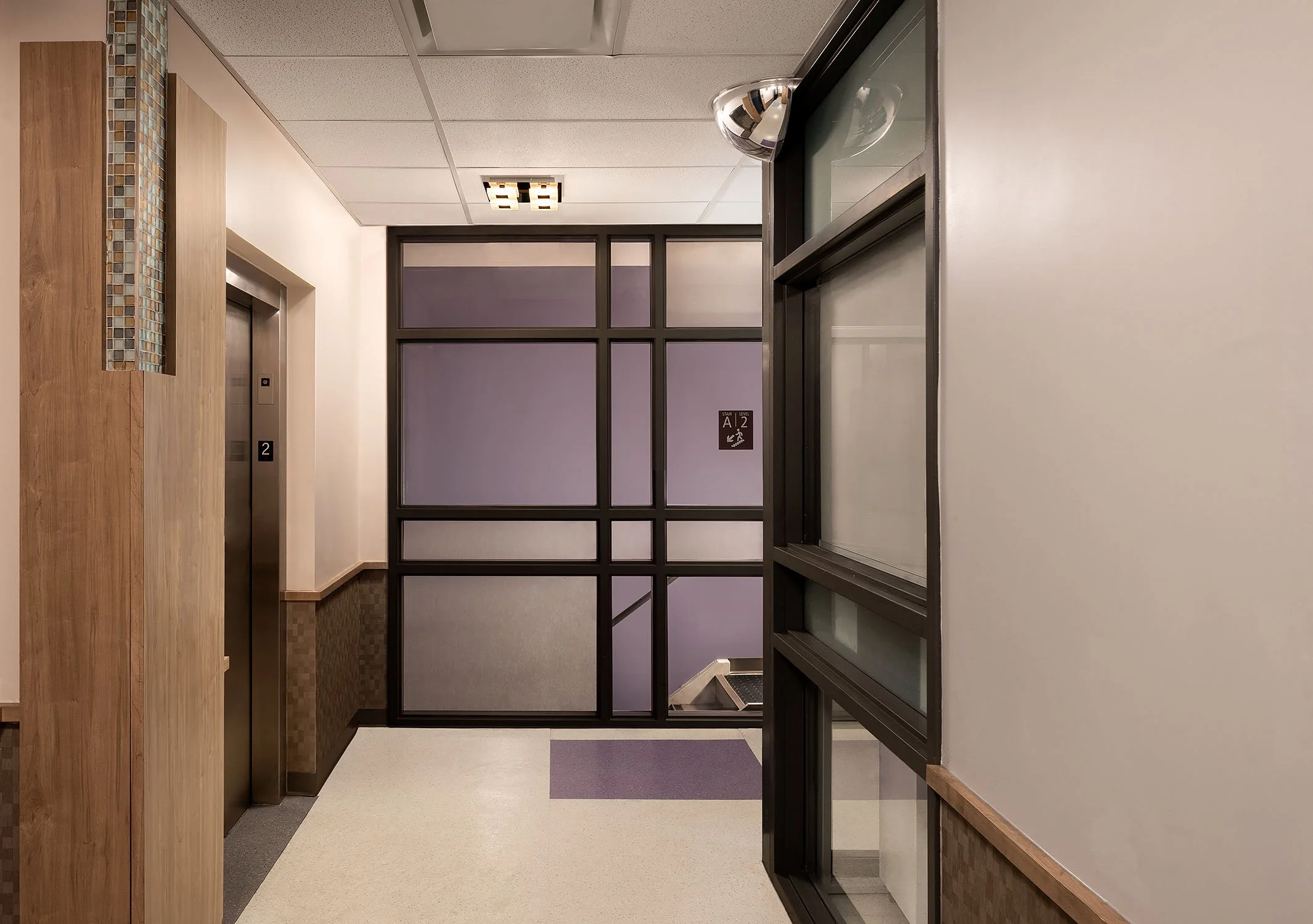 Hallway and elevator