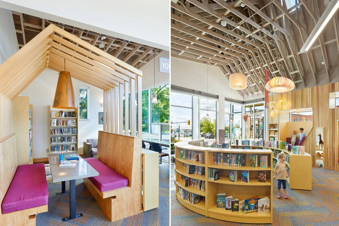 Cayuga Library -  inside the library