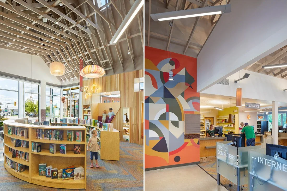 Cayuga Library -  inside the library