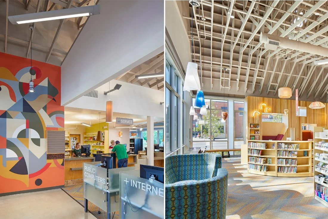 Cayuga Library -  inside the library