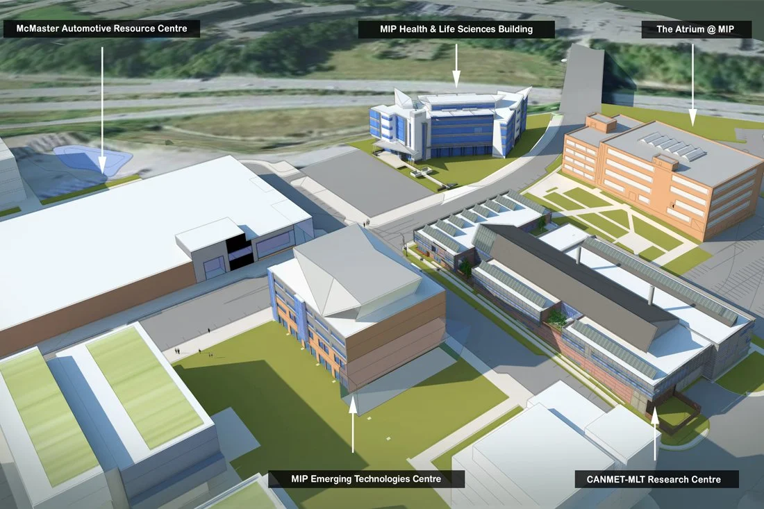 McMaster Innovation Park - Building B - labelled diagram