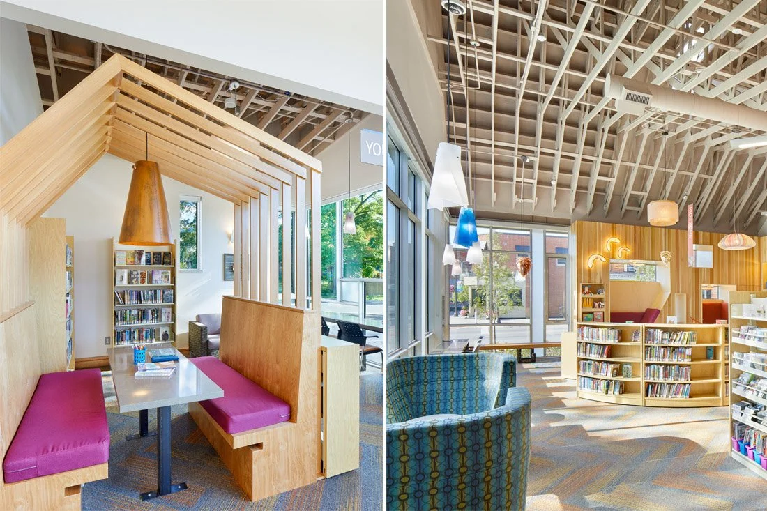 Cayuga Library -  inside the library