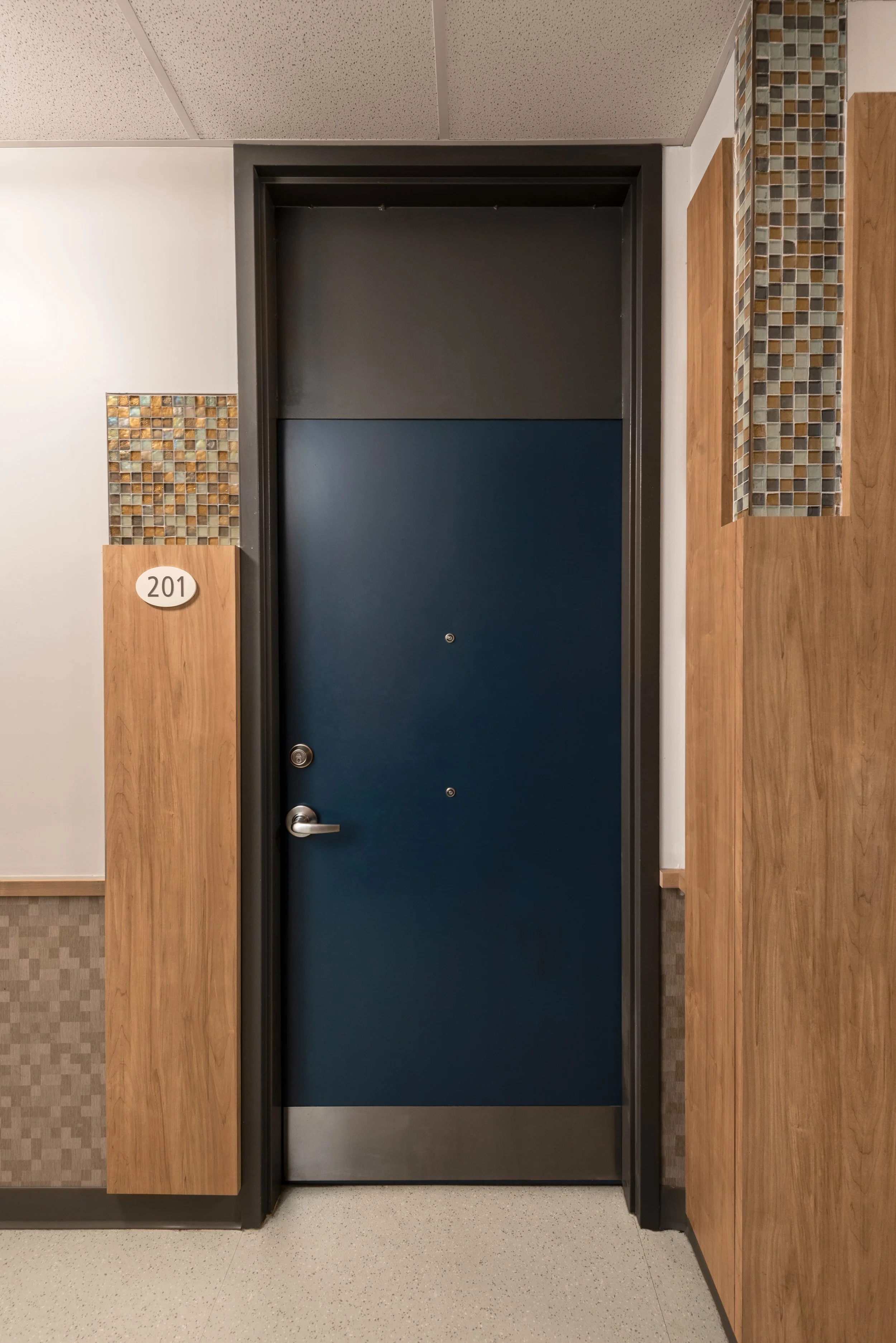 Hallway and door