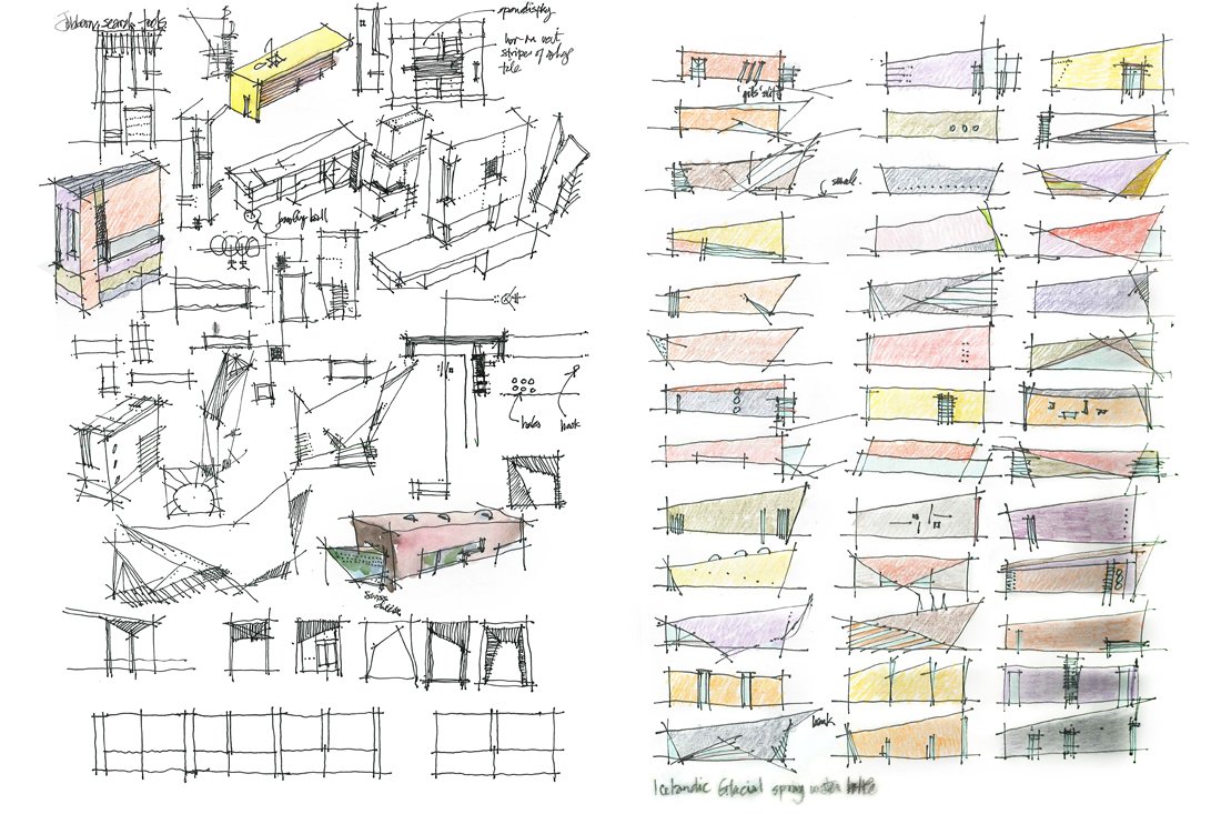 Lakeview Wine Co. Retail + Tasting Pavilion sketches