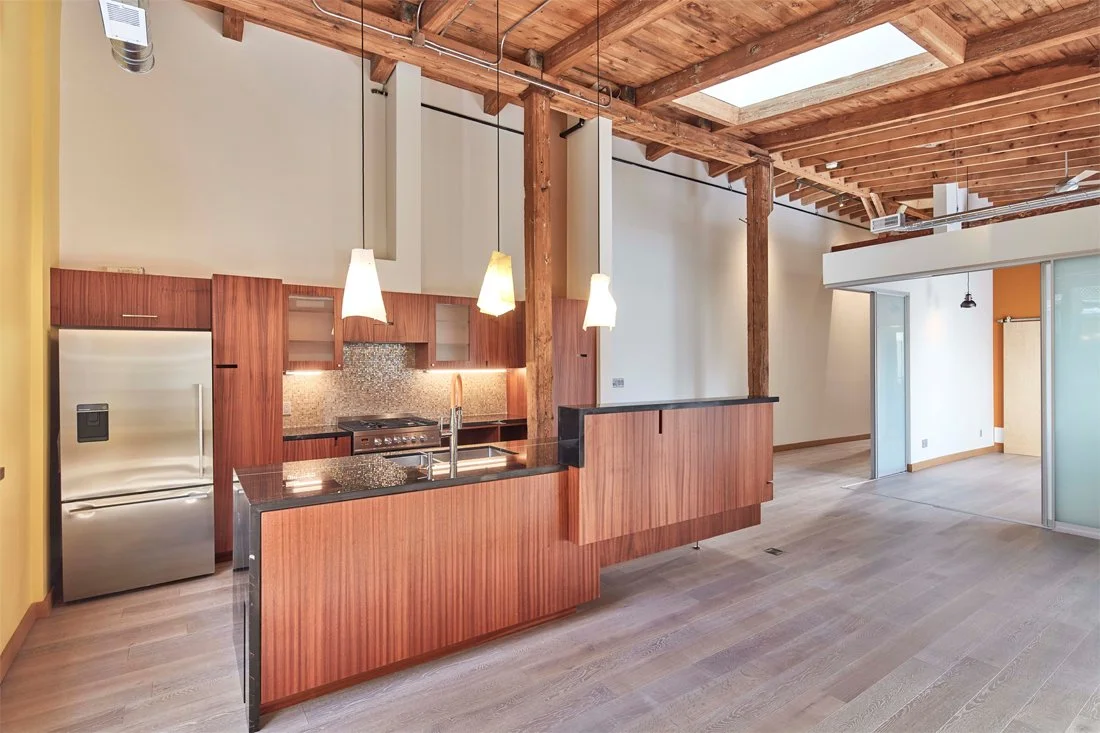 Modern open concept kitchen