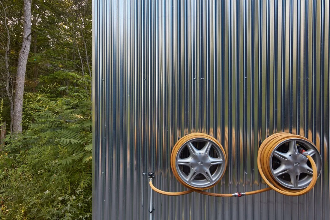 Corrugated metal details