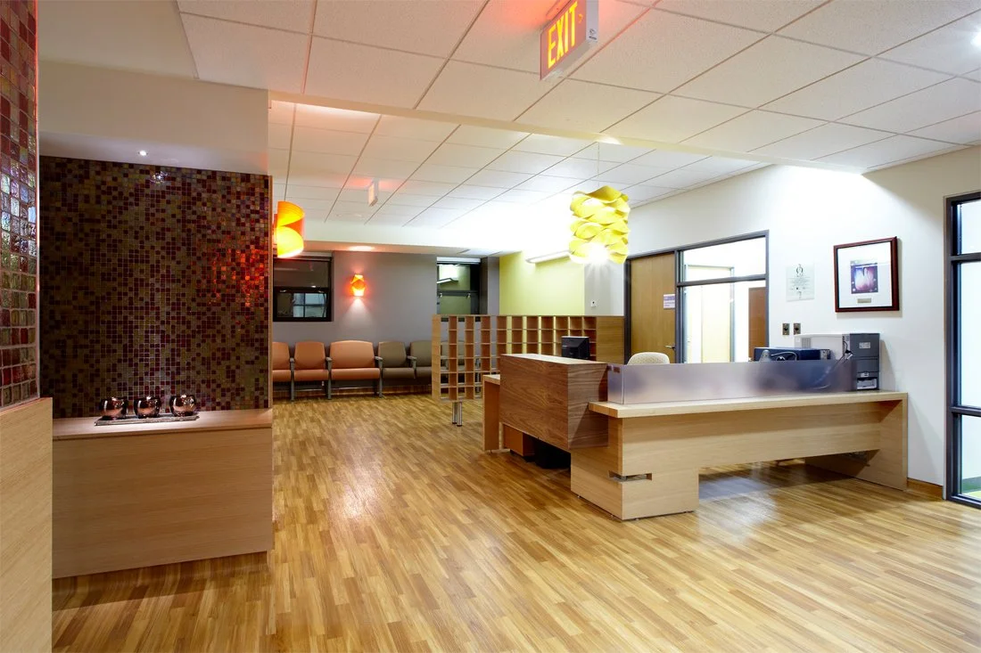 Reception area - Hamilton Health Sciences Ontario Breast Screening Program clinic