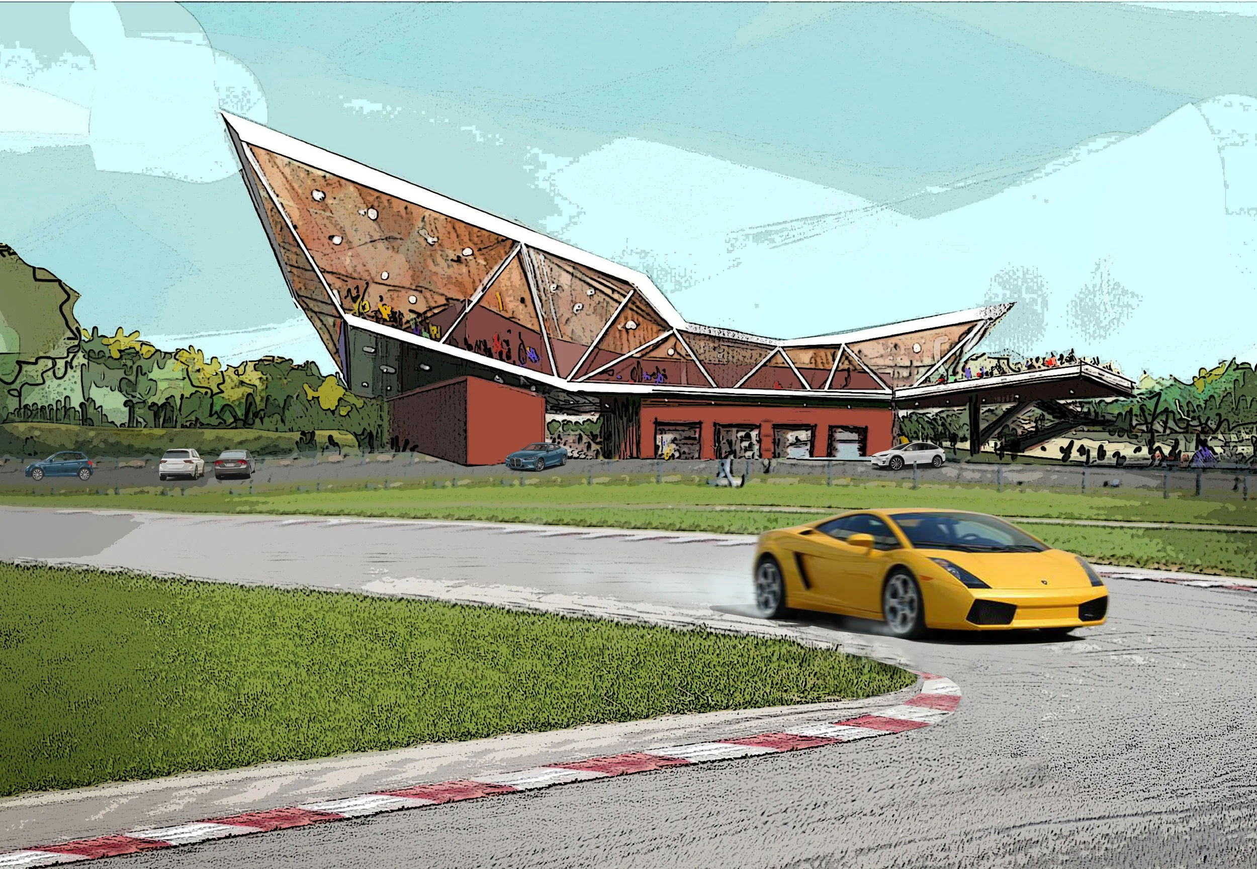 render of pavilion