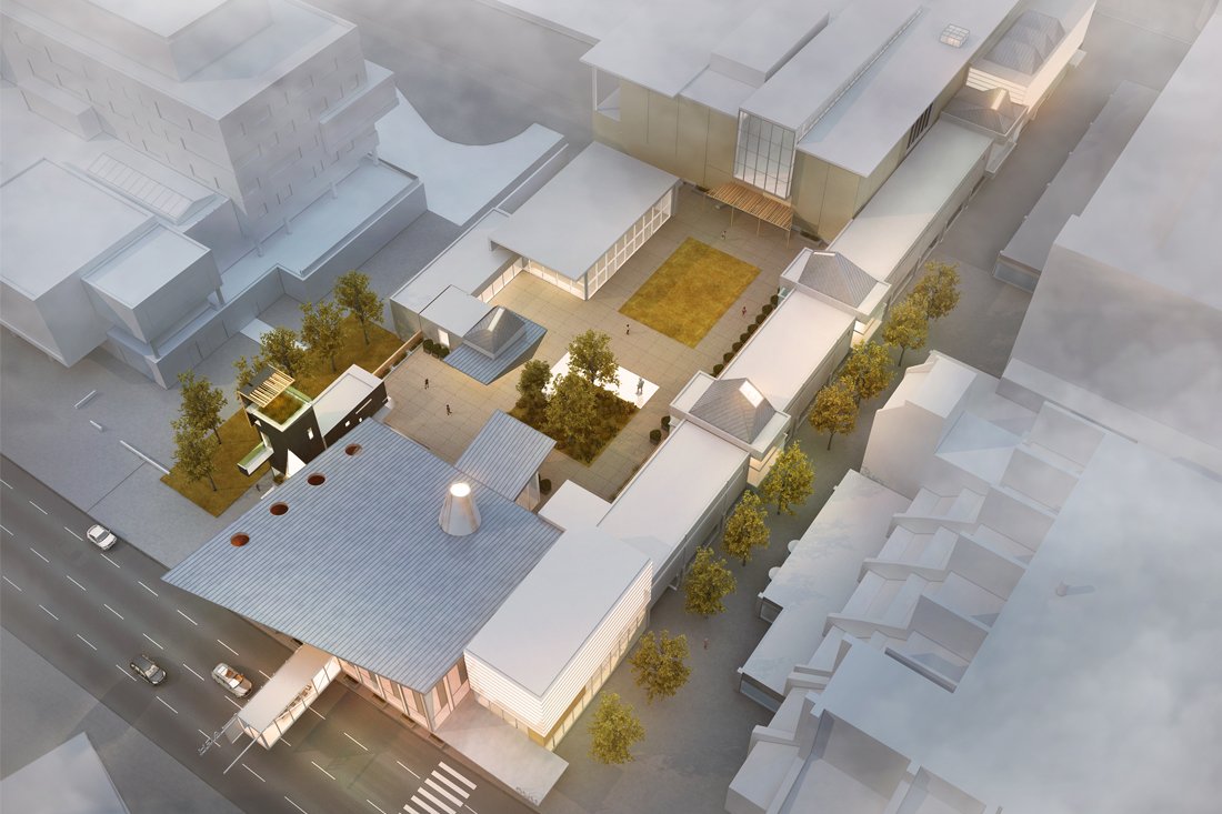 Art Gallery of Hamilton design concept - top view