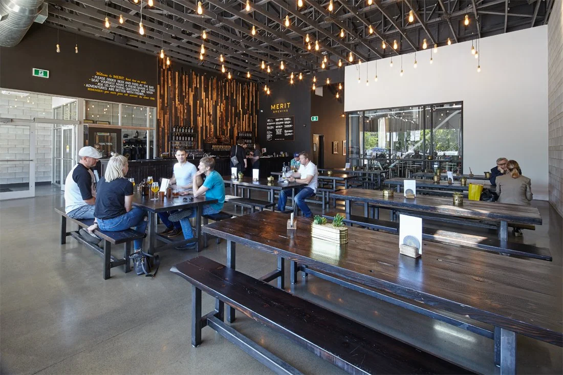 Inside Merit Brewing Restaurant + Pub