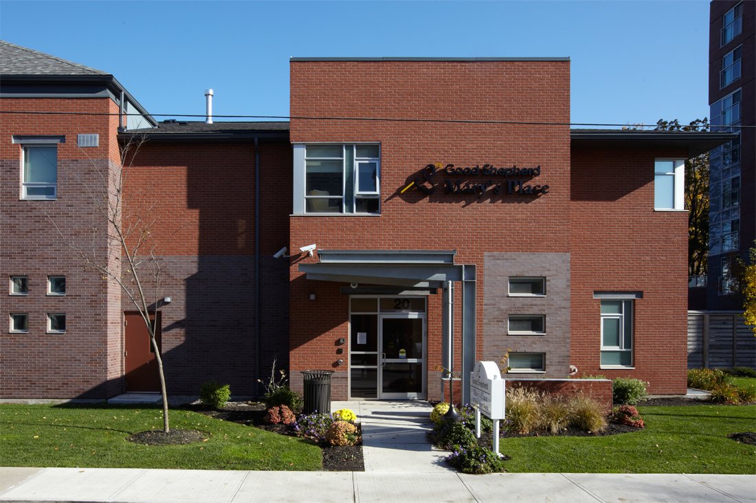 Good Shepherd building entrance