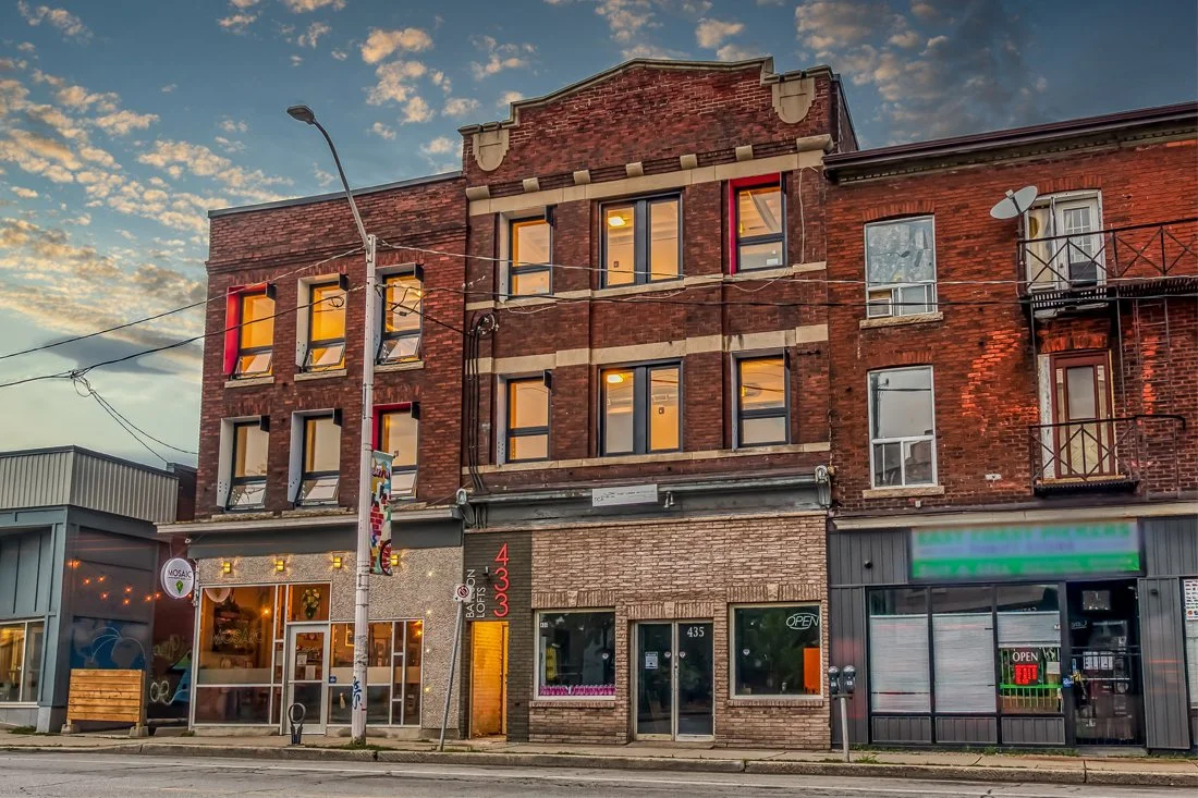 Front view of building - 435 Barton E Bateson Lofts