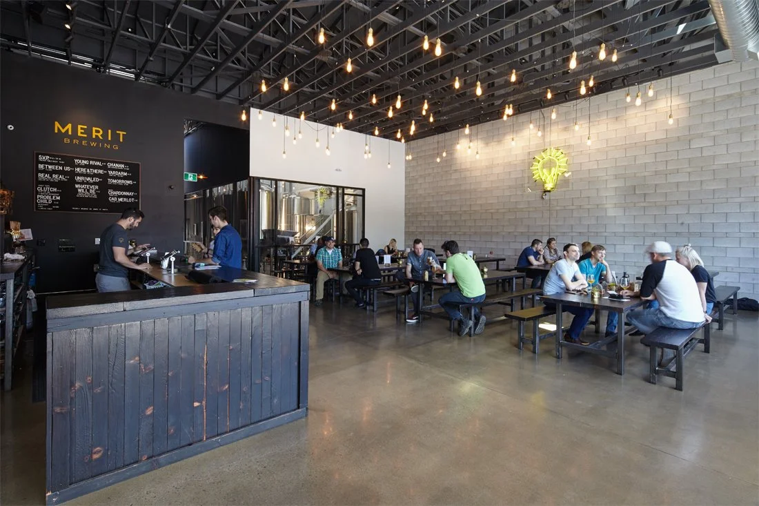 Inside Merit Brewing Restaurant + Pub